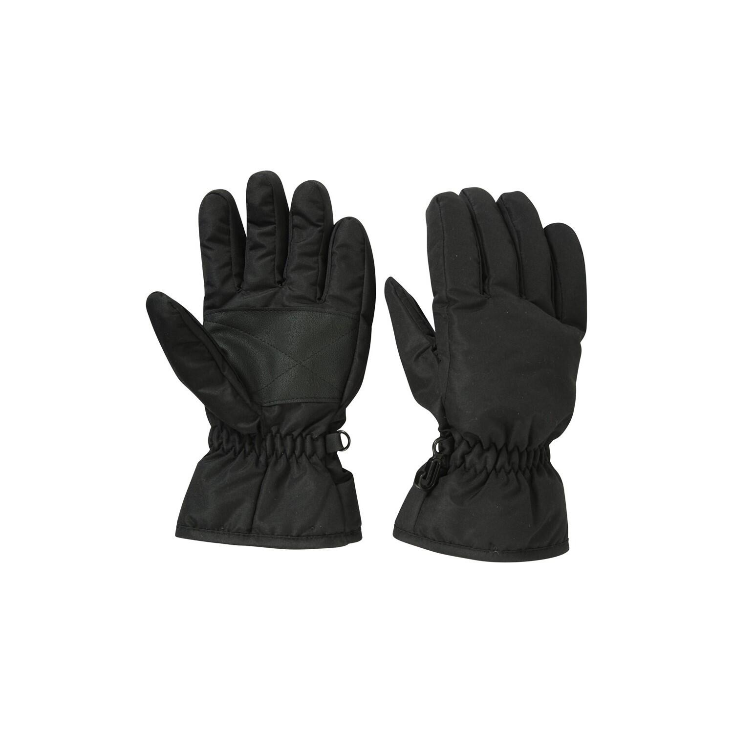 Childrens/Kids Ski Gloves (Black) 4/4