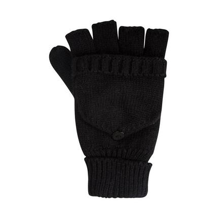 Fäustlinge, Jerseyware Fingerlos Damen Schwarz