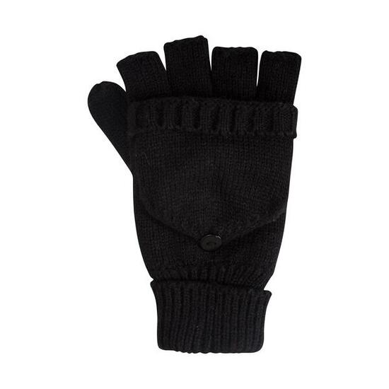 Fäustlinge, Jerseyware Fingerlos Damen Schwarz