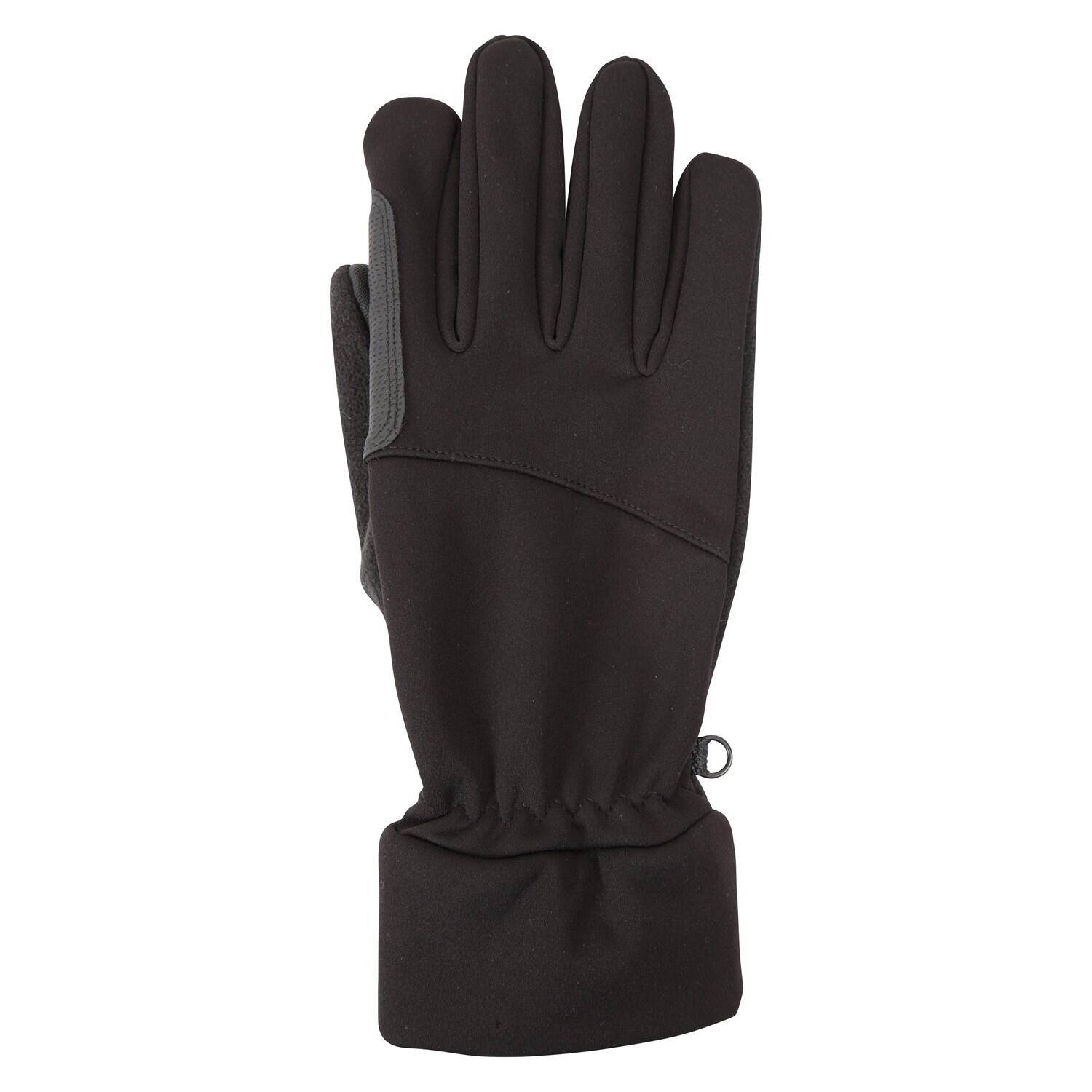 MOUNTAIN WAREHOUSE Womens/Ladies Softshell Touch Gloves (Black)
