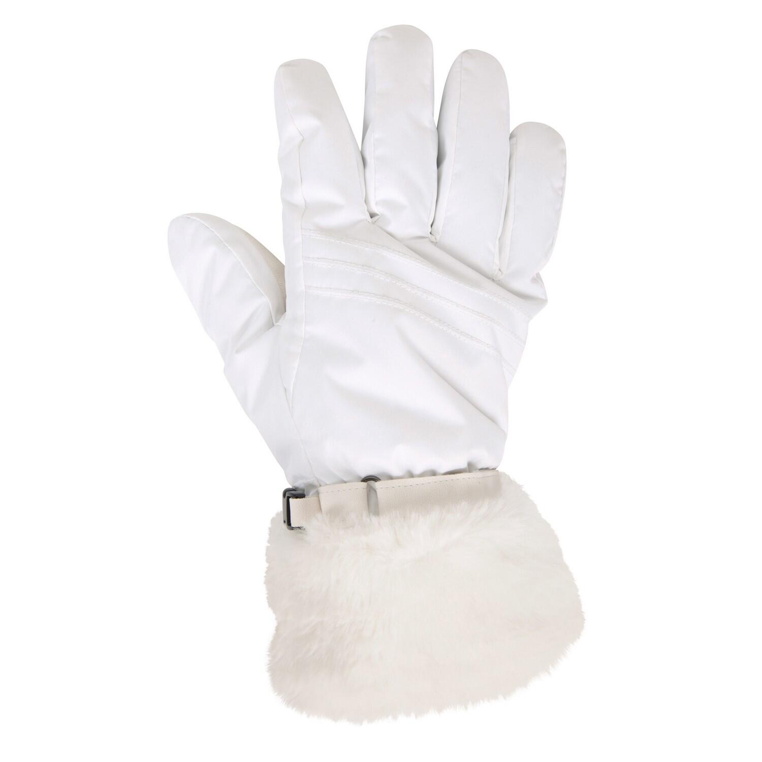 MOUNTAIN WAREHOUSE Womens/Ladies Parallax Waterproof Ski Gloves (White)