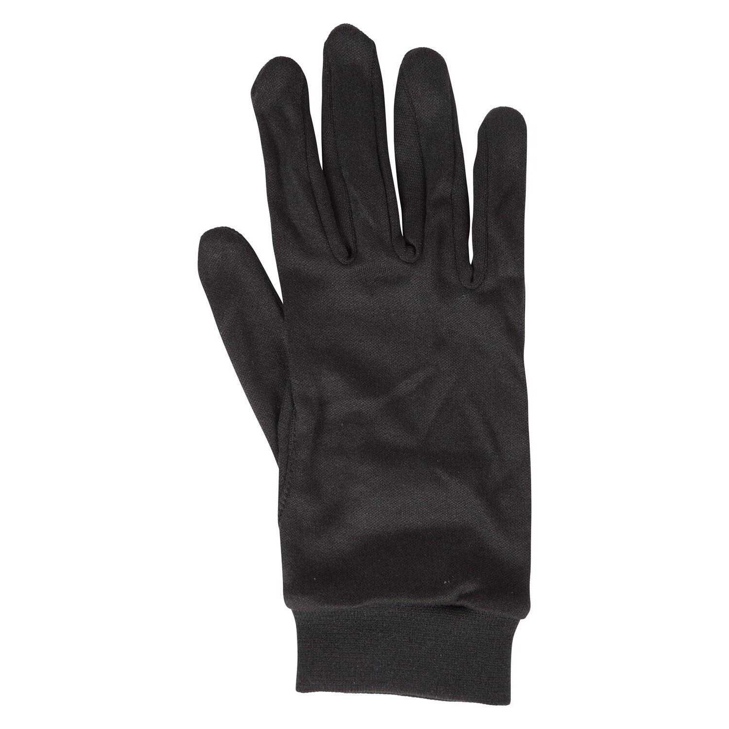 MOUNTAIN WAREHOUSE Unisex Adult Silk Gloves (Black)