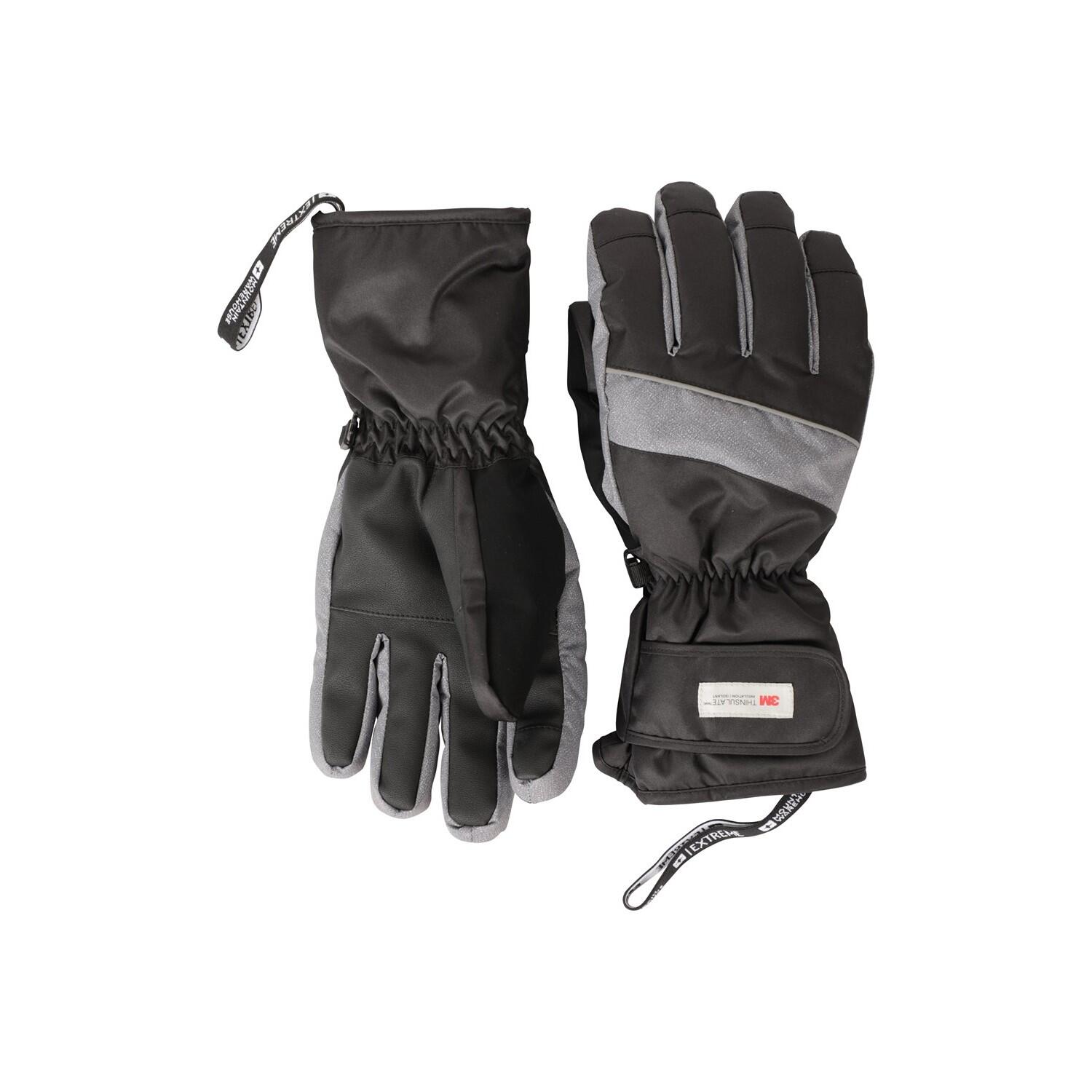 Skihandschuhe, Thinsulate Herren Grau/Schwarz 3/3