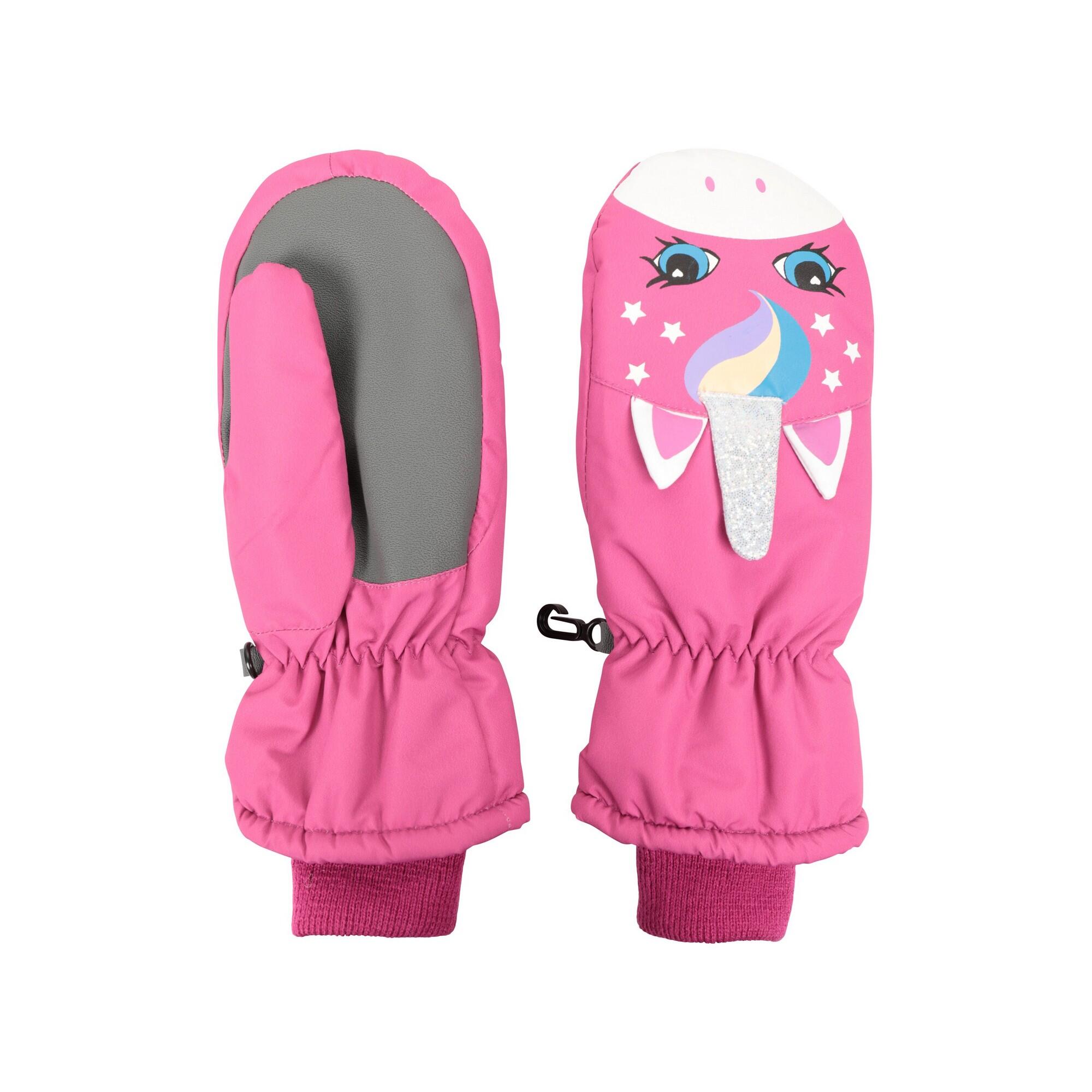 Ragazze Unicorno Manopole Da Sci Mountain Warehouse Critter Rosa 4/4