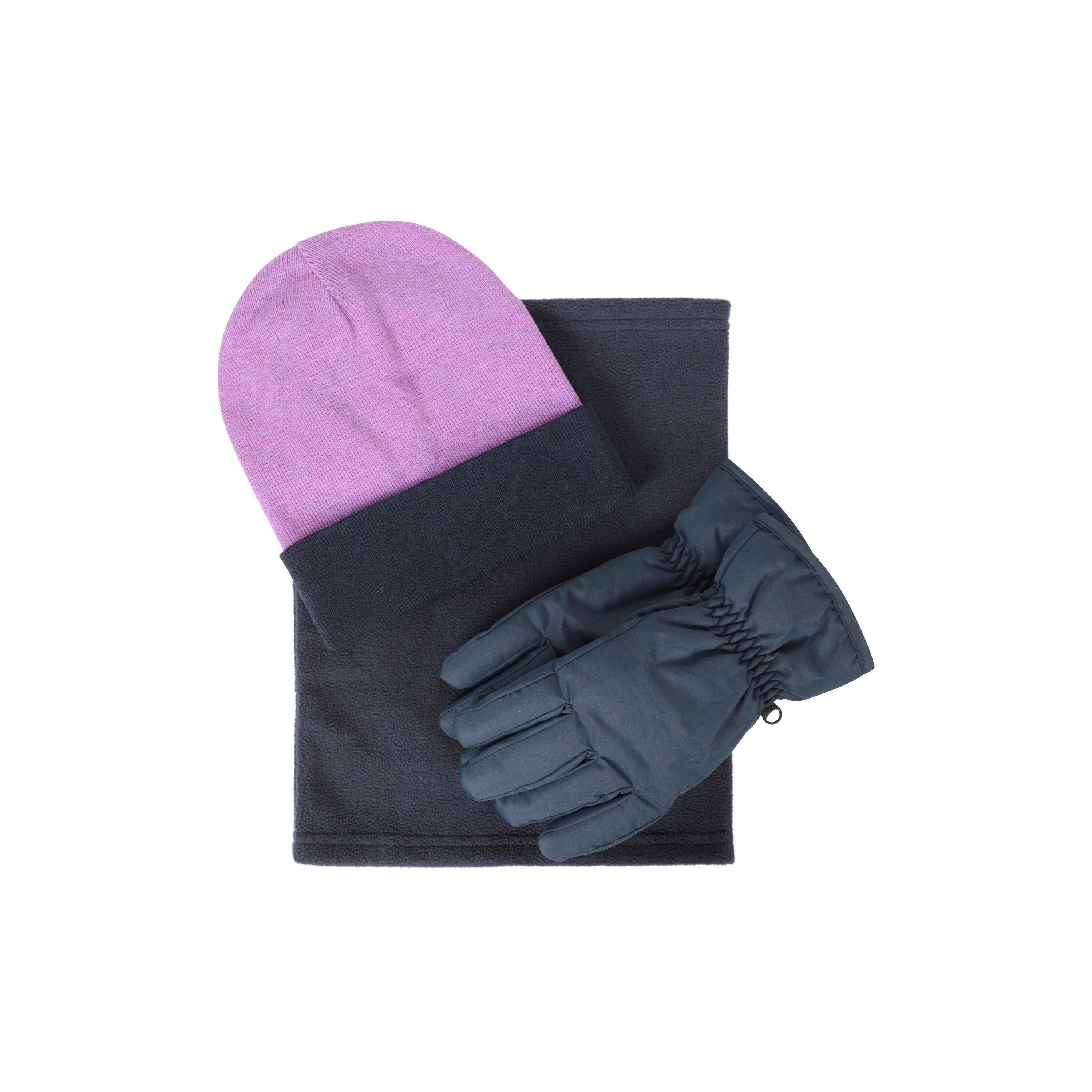 MOUNTAIN WAREHOUSE Womens/Ladies Snow Accessories Set (Lilac)