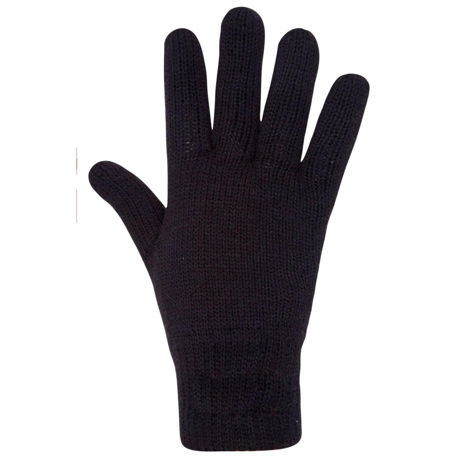 MOUNTAIN WAREHOUSE Womens/Ladies Thinsulate Knitted Winter Gloves (Black)