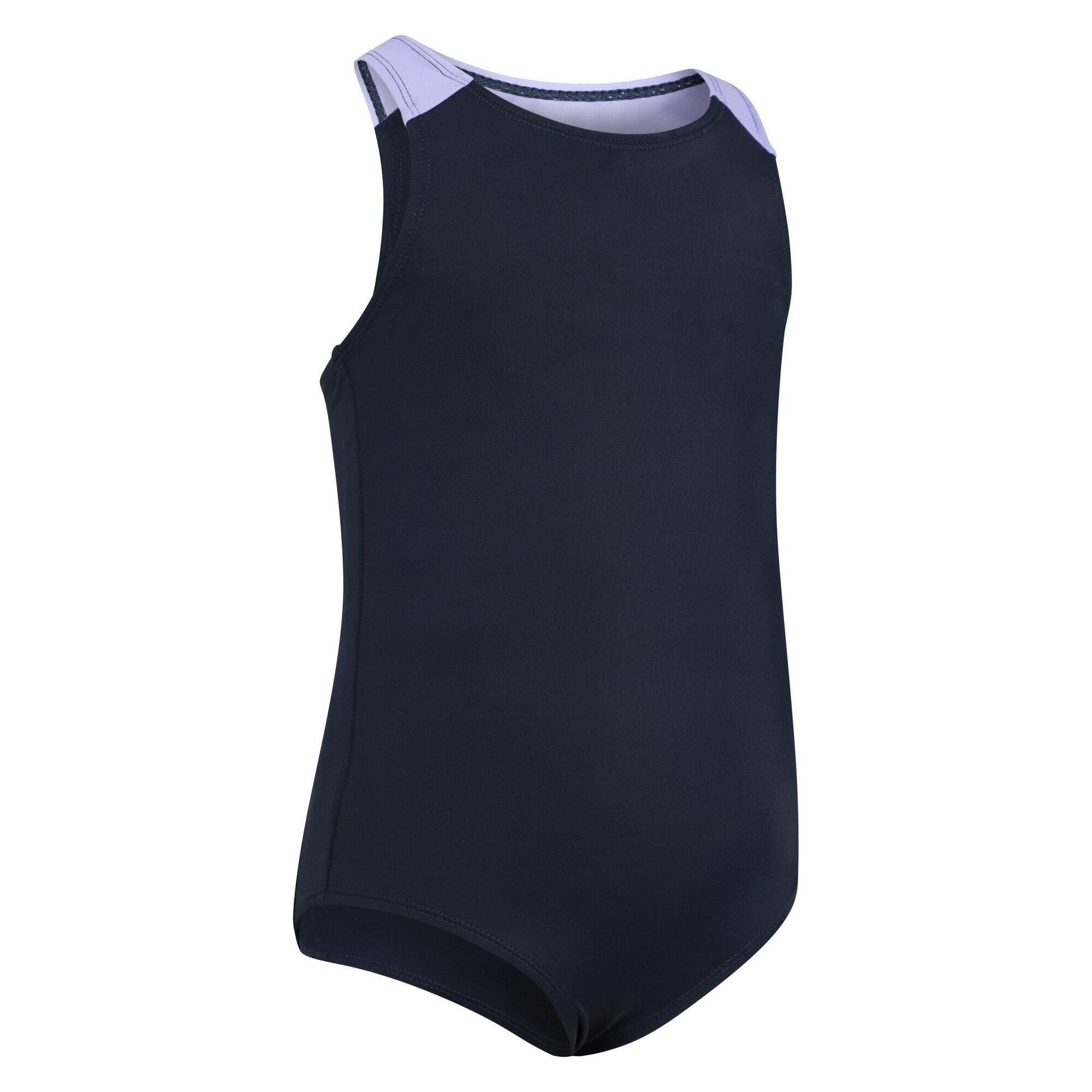 Maillot De Bain 1 Pièce SPORTY Fille (Bleu Marine) 3/4