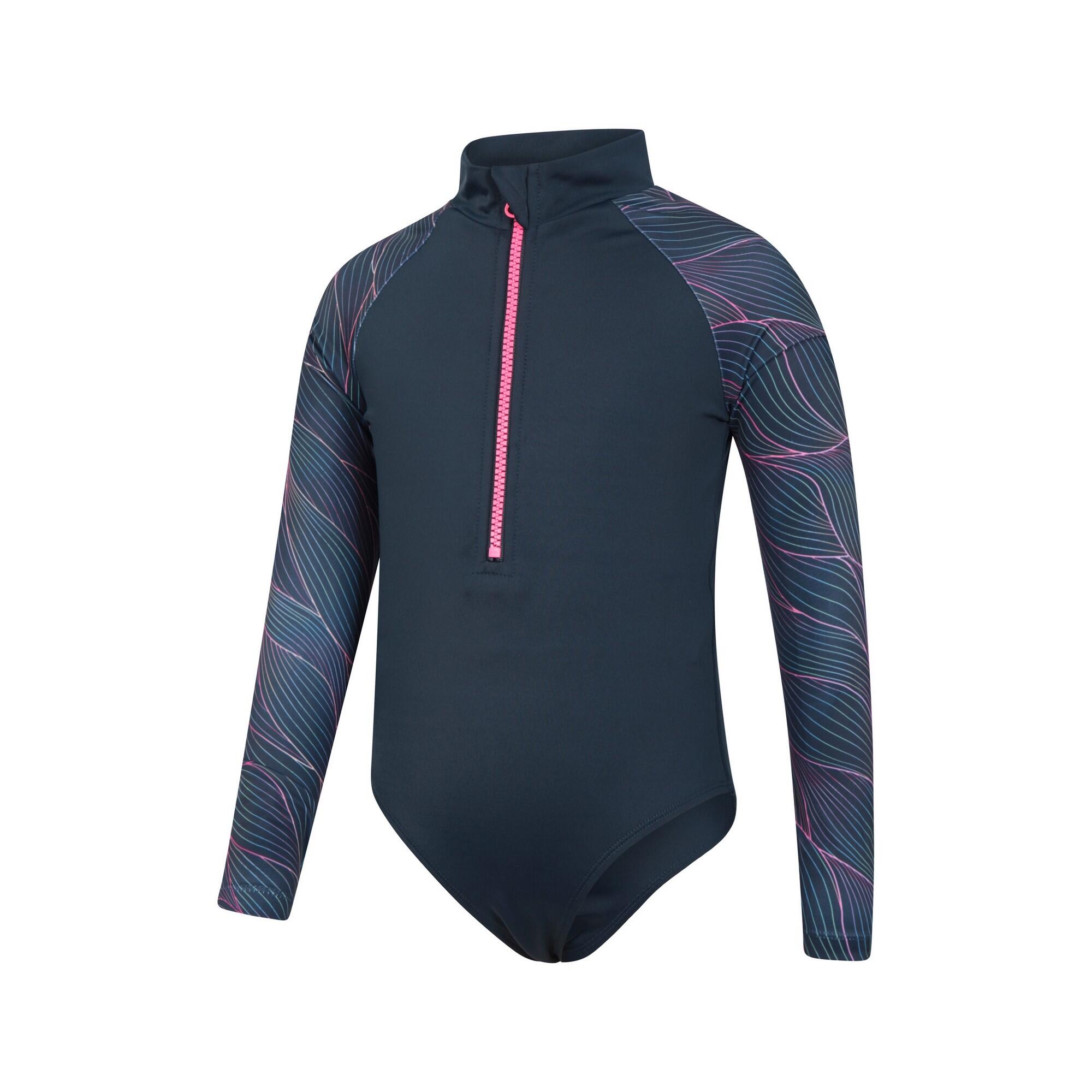 Maillot De Bain Antiirritation MIRA Fille (Bleu Marine) 4/4