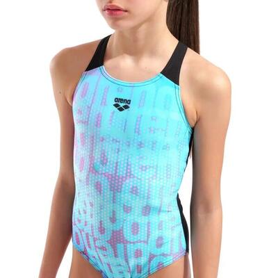Arena Costume da bagno multicolore Blu/Nero Bambina