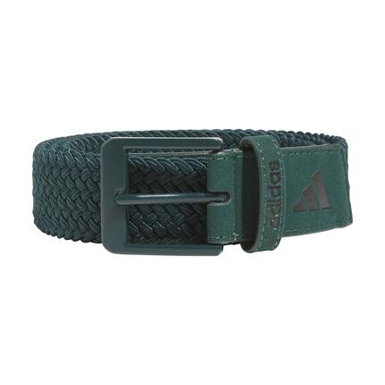 Adidas Braided Stretch Belt, Cinturón para Hombre, Verde Oscuro