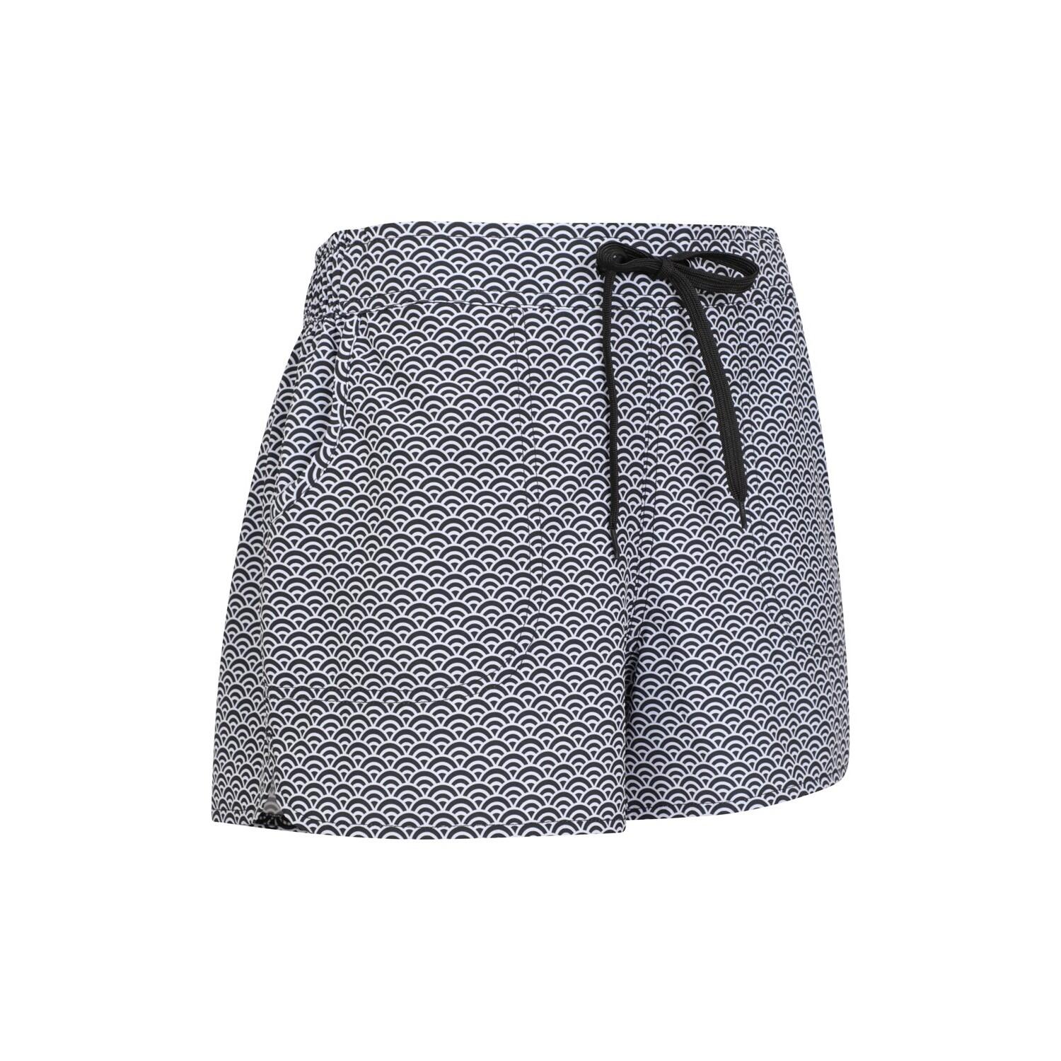 Badeshorts für Damen Schwarz 3/4