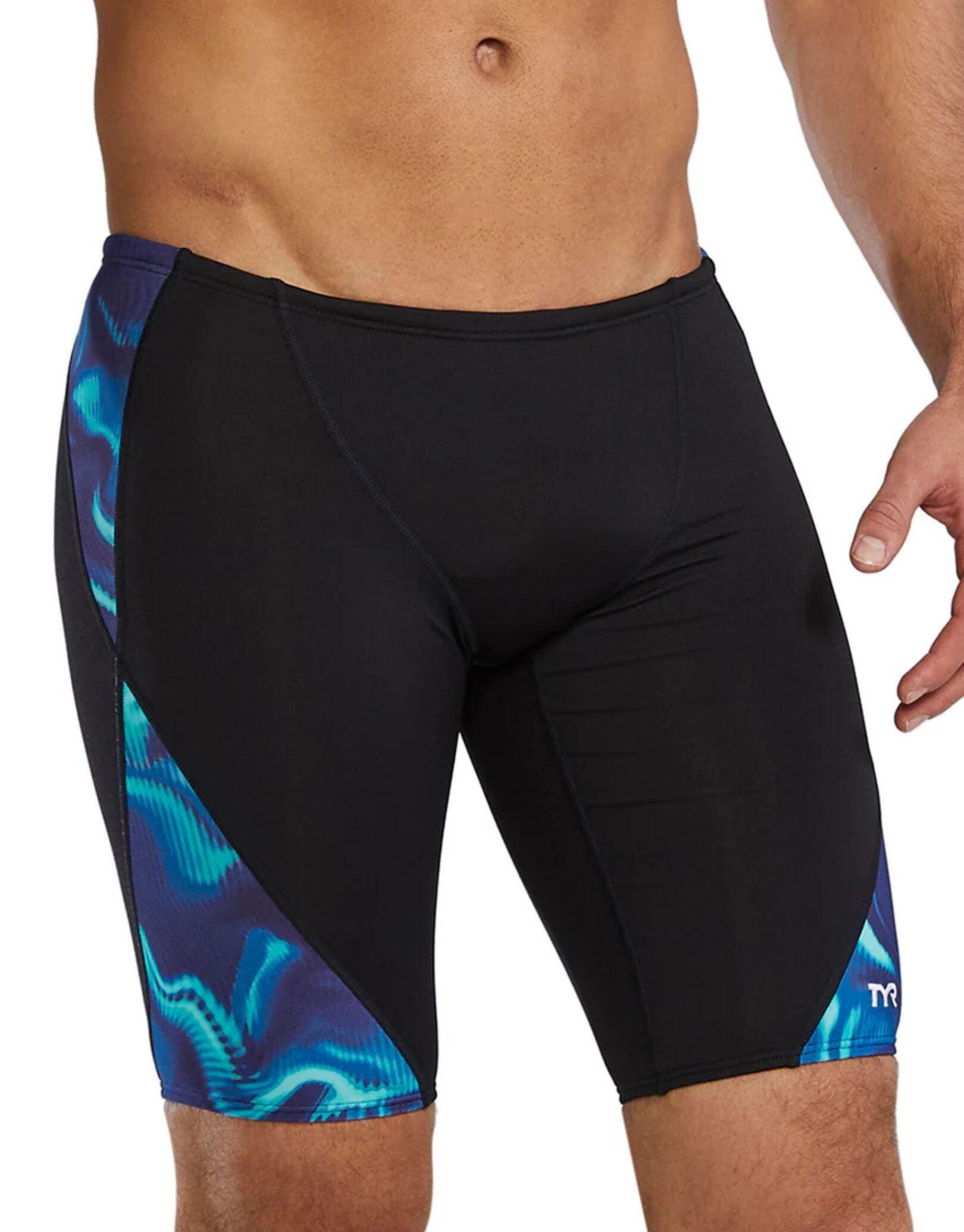 Jammer înot TYR Durafast Elite Waveform - albastru/verde | rezistent clor 3/5