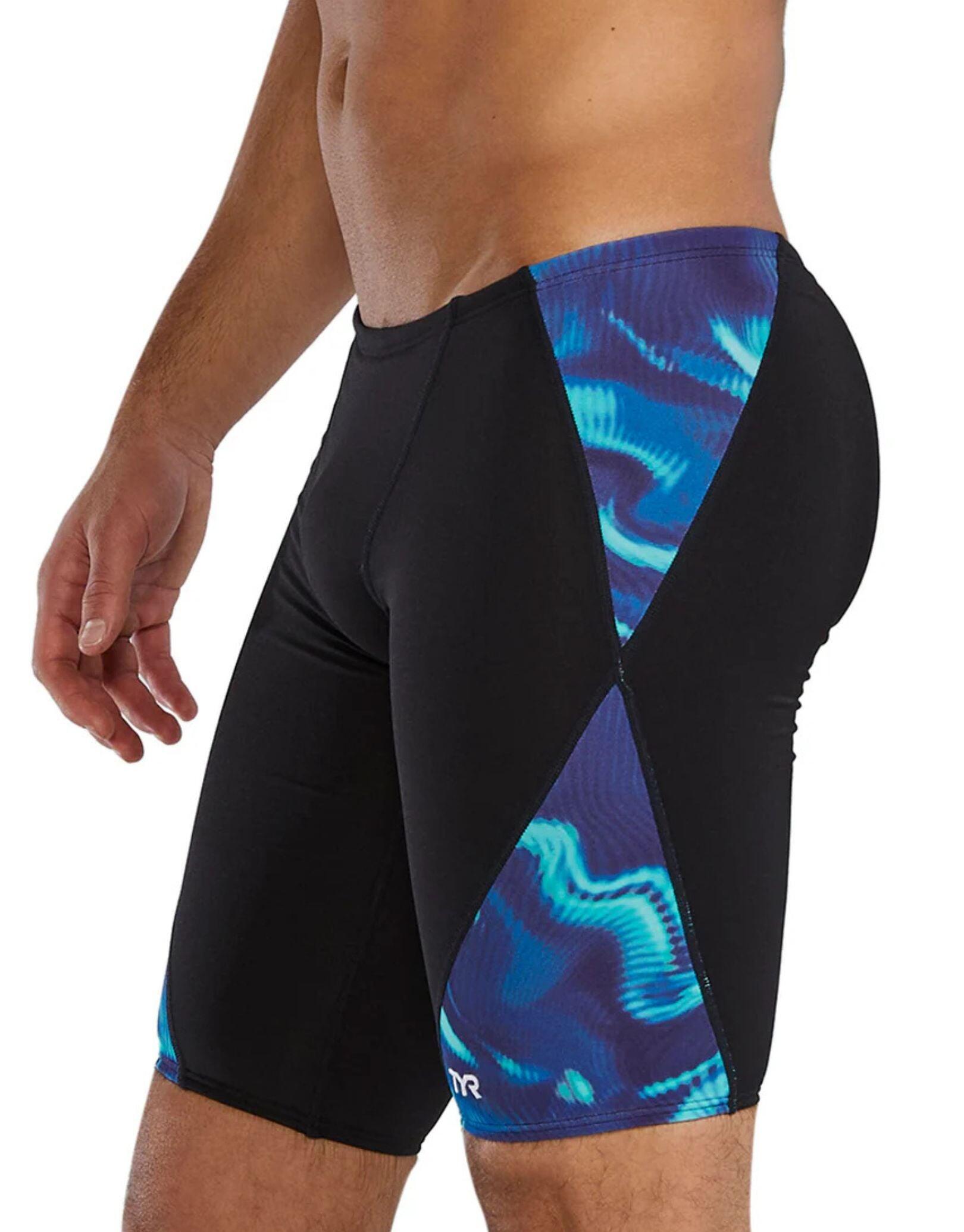 Jammer înot TYR Durafast Elite Waveform - albastru/verde | rezistent clor 4/5