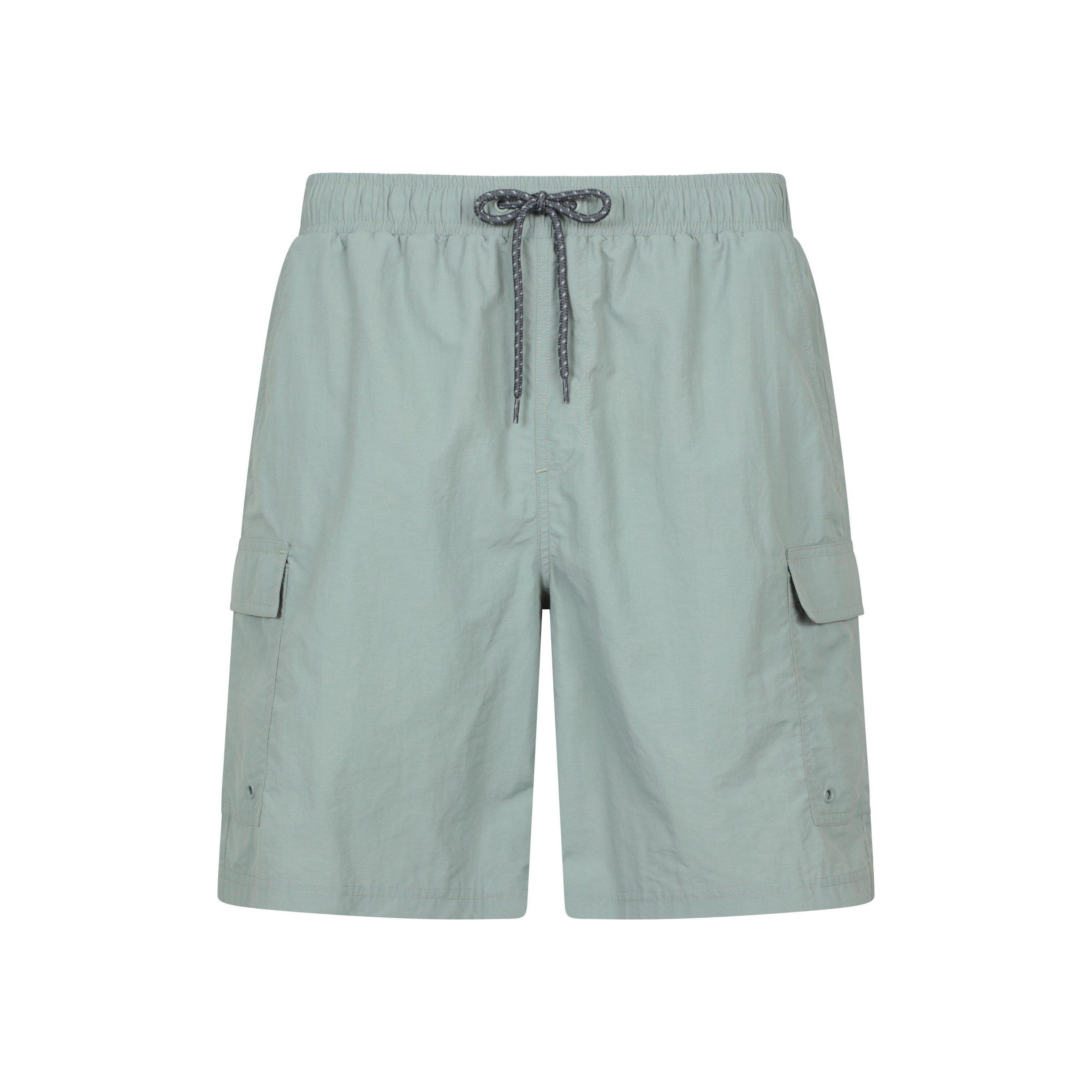 MOUNTAIN WAREHOUSE Mens Shoreline Cargo Board Shorts (Pale Green)