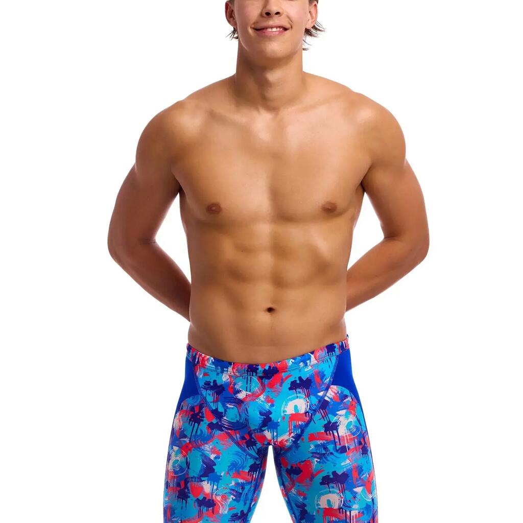 Funky Trunks Messy Messy Messy Swim Training Jammer - Blue