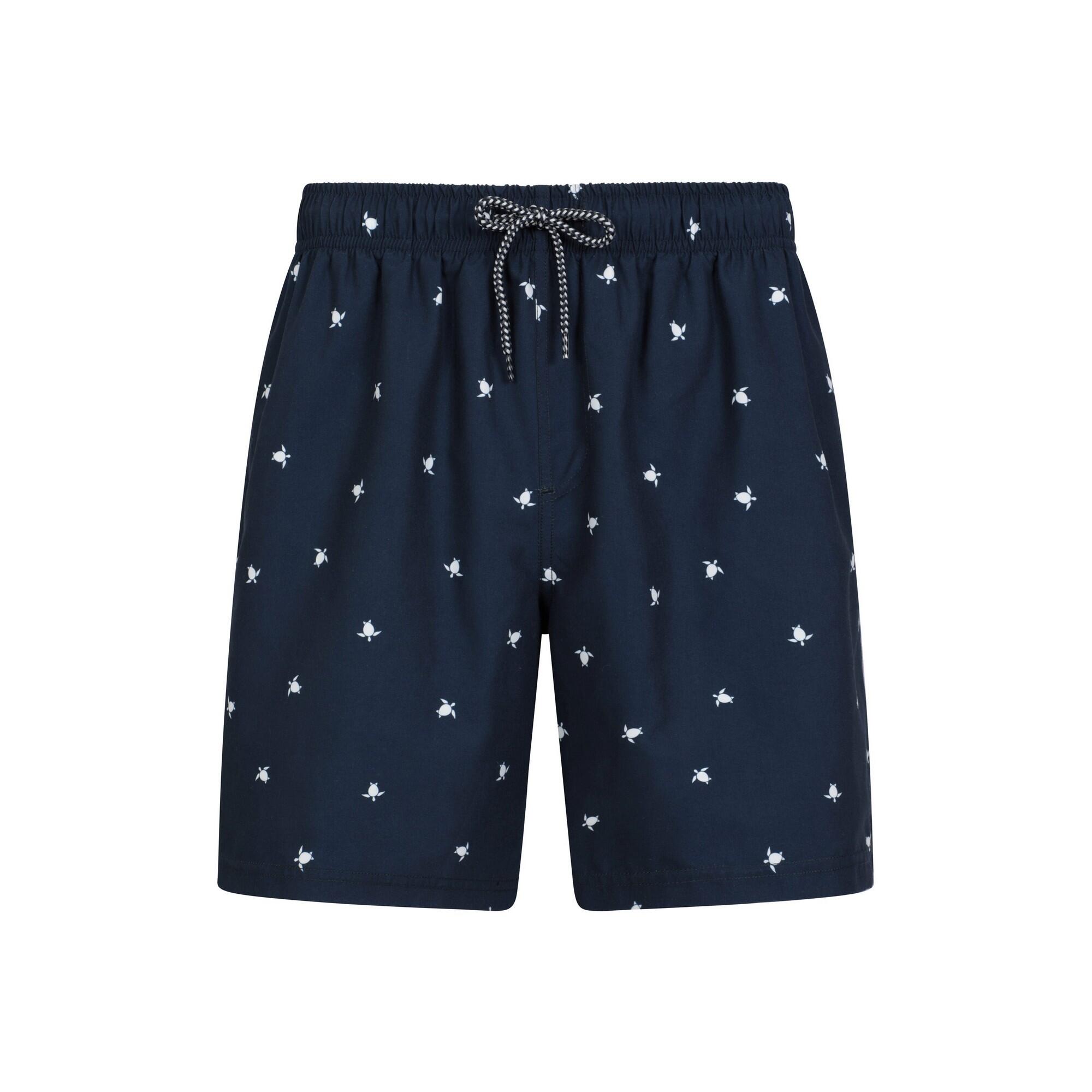 MOUNTAIN WAREHOUSE Mens Aruba Turtle Swim Shorts (Navy)