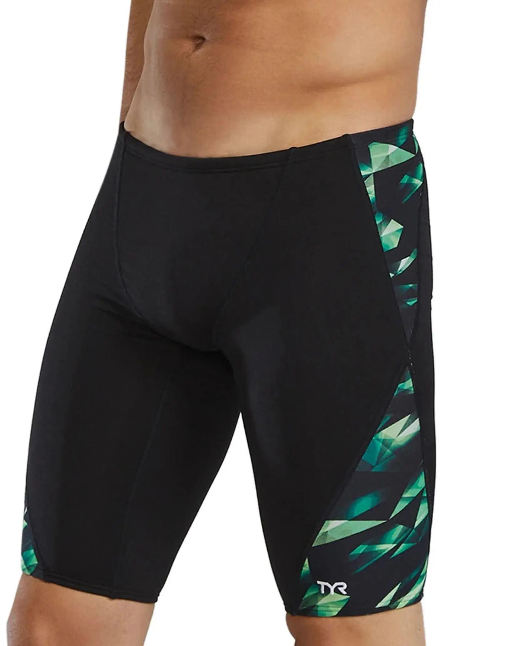 TYR Triadic Durafast Elite Swim Jammer - Green 3/5