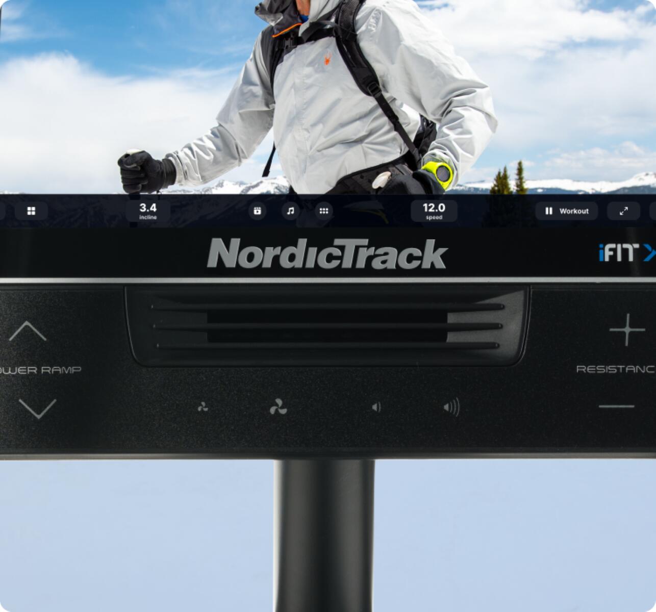 Vélo elliptique AirGlide 14i / Rampe inclinable motorisée 4/7