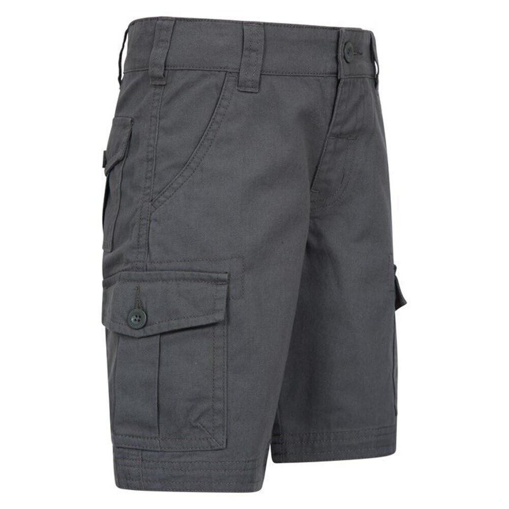 Childrens/Kids Cargo Shorts (Charcoal) 4/4