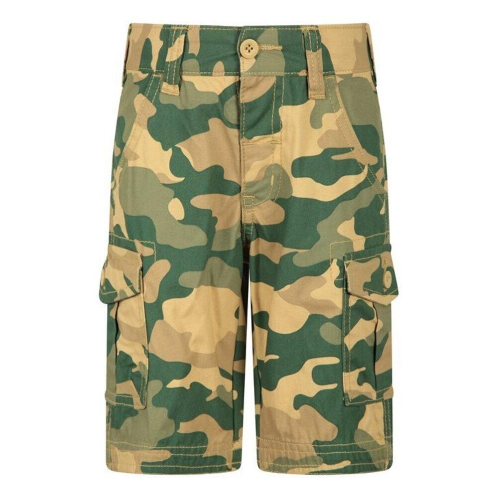 MOUNTAIN WAREHOUSE Pantaloncini Cargo Camo Bambini Mountain Warehouse Beige Chiaro Verde