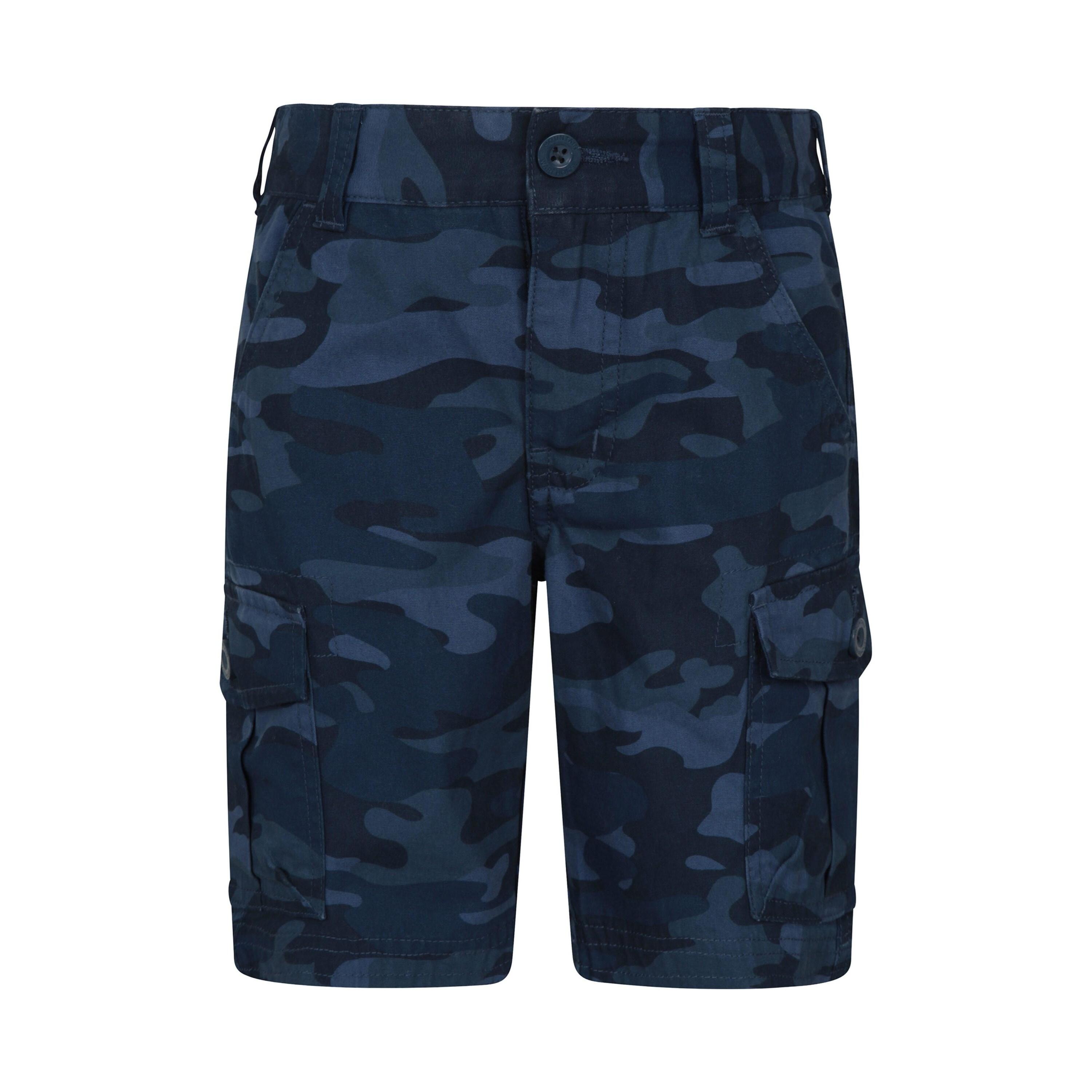 MOUNTAIN WAREHOUSE Childrens/Kids Camo Cargo Shorts (Navy)