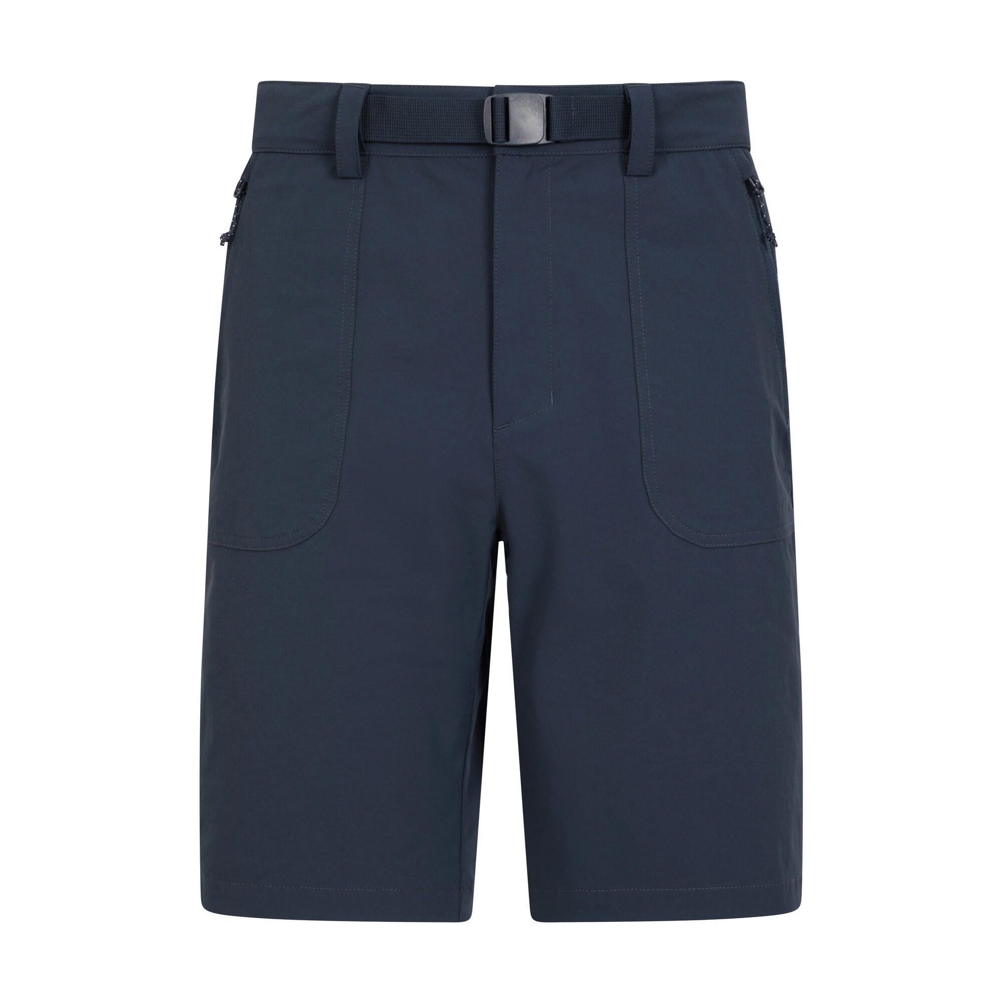 MOUNTAIN WAREHOUSE Mens Grassland Belted Shorts (Navy)