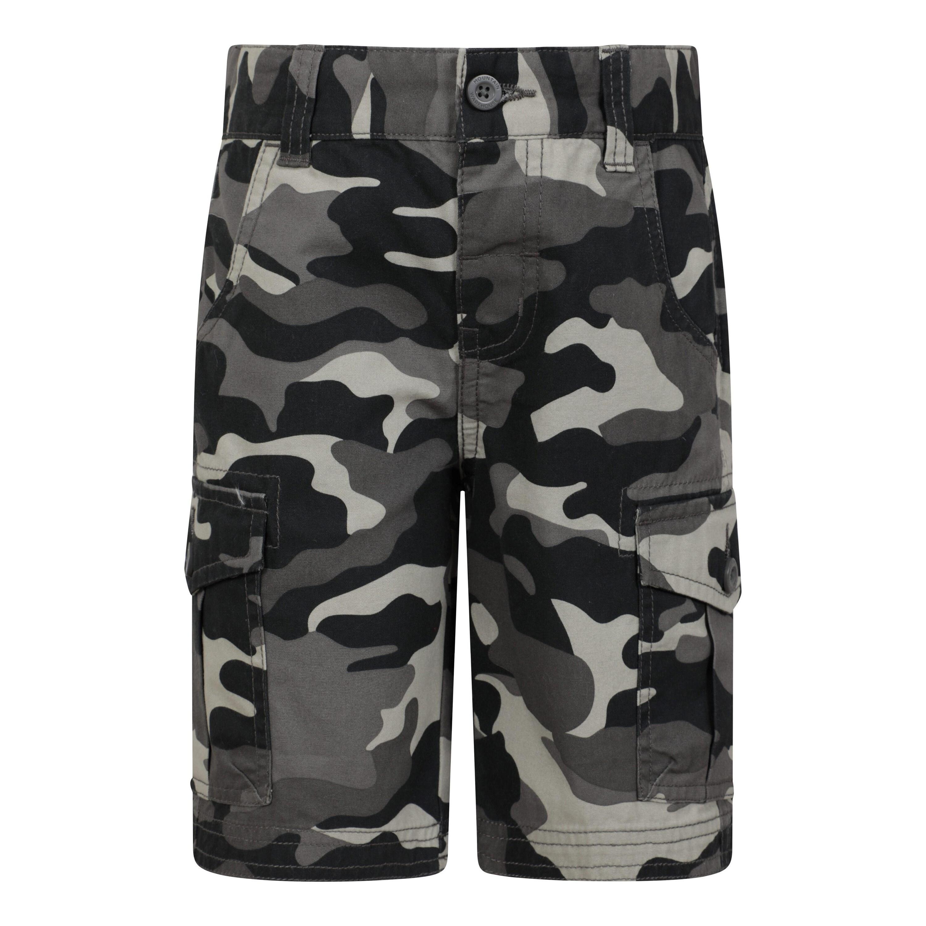 MOUNTAIN WAREHOUSE Pantaloncini Cargo Camo Bambini Mountain Warehouse Nero