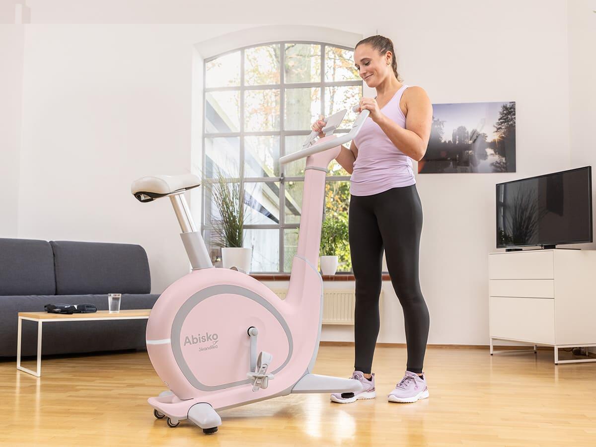 Cecotec Drumfit X-Bike 3000 Neo hometrainer, inklapbaar, met vliegwiel, 3 kg, lcd-display, variabele magneetweerstand, comfortzadel en handgrepen, tablethouder en wielen