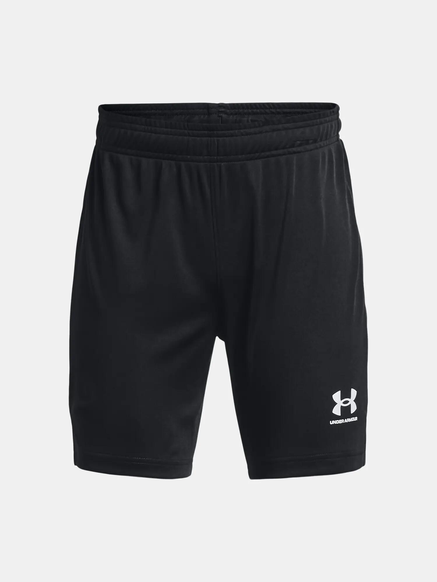 Pantaloncini Bambini Under Armour Core Nero Bianco 1/2