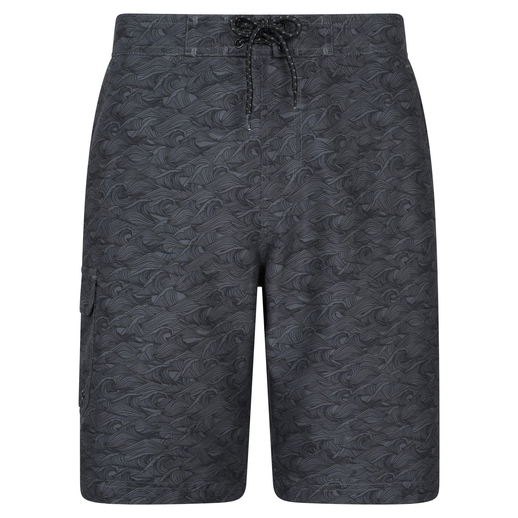 MOUNTAIN WAREHOUSE Mens Ocean Wave Boardshorts (Dark Grey)