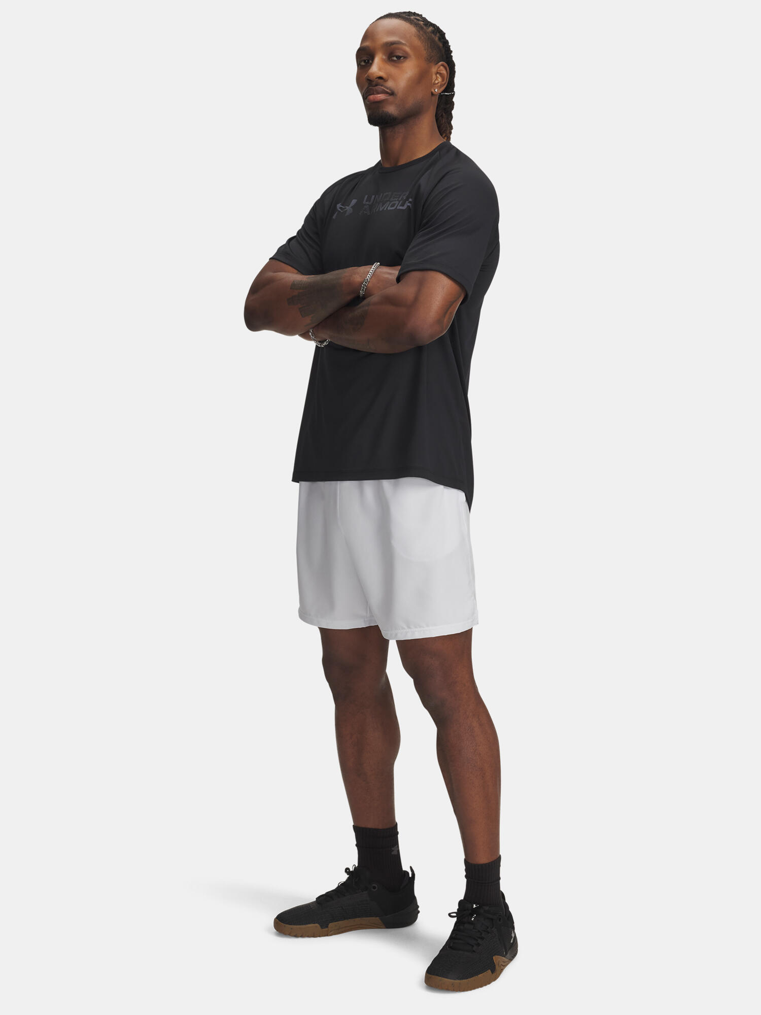 Spodenki Męskie Under Armour Treningowe Szybkoschnące Tech Wordmark 3/3