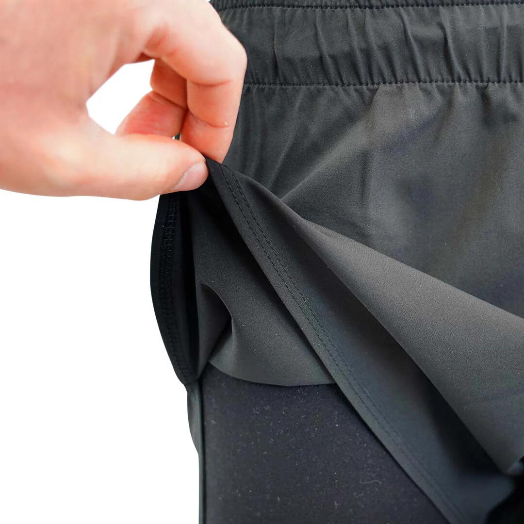 Calções Raidlight R-Light 2 em 1 para mulher Preto 6/7