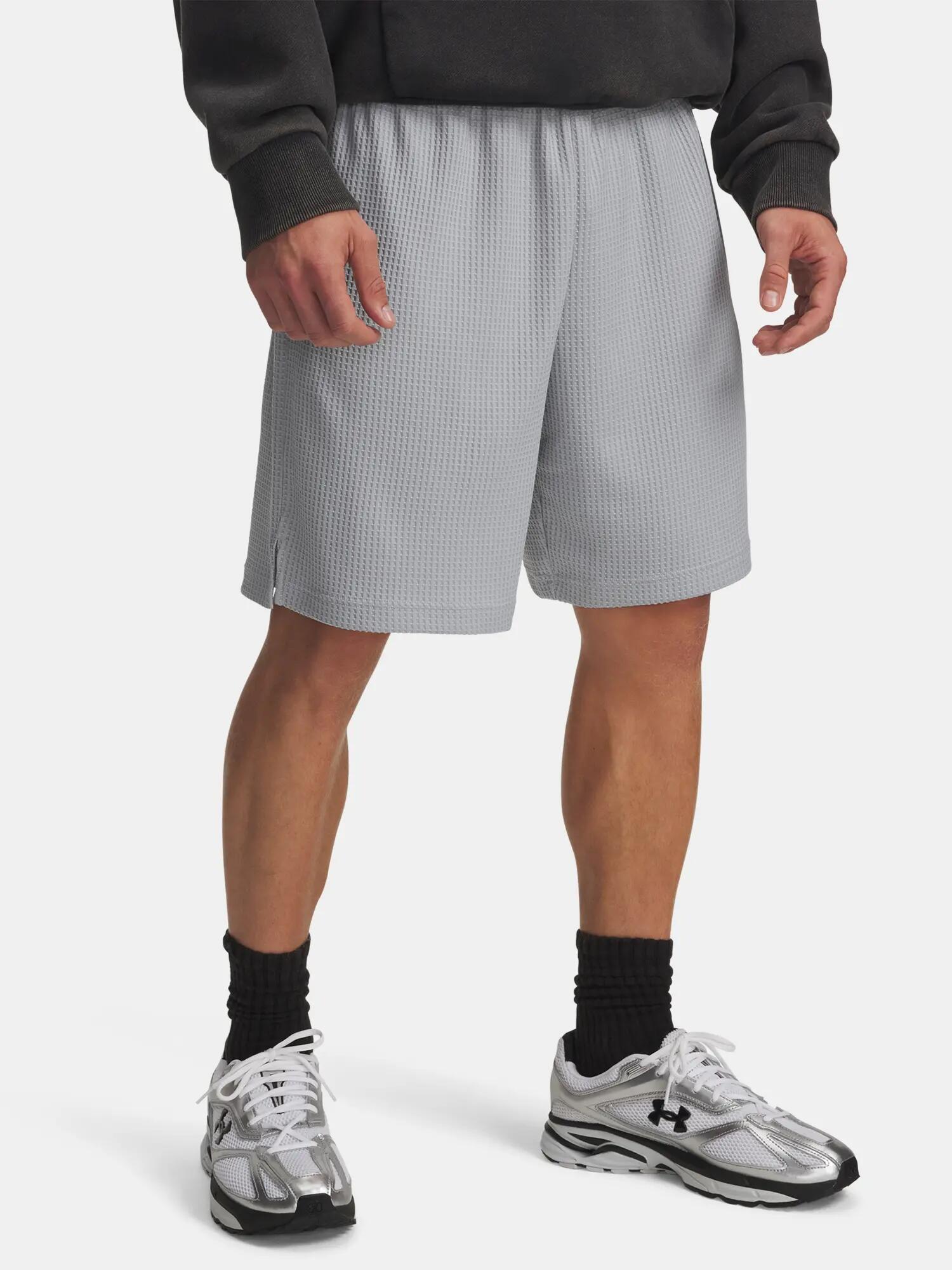 Férfi Under Armour UA Rival Waffle Short-GRY rövidnadrág 1/4