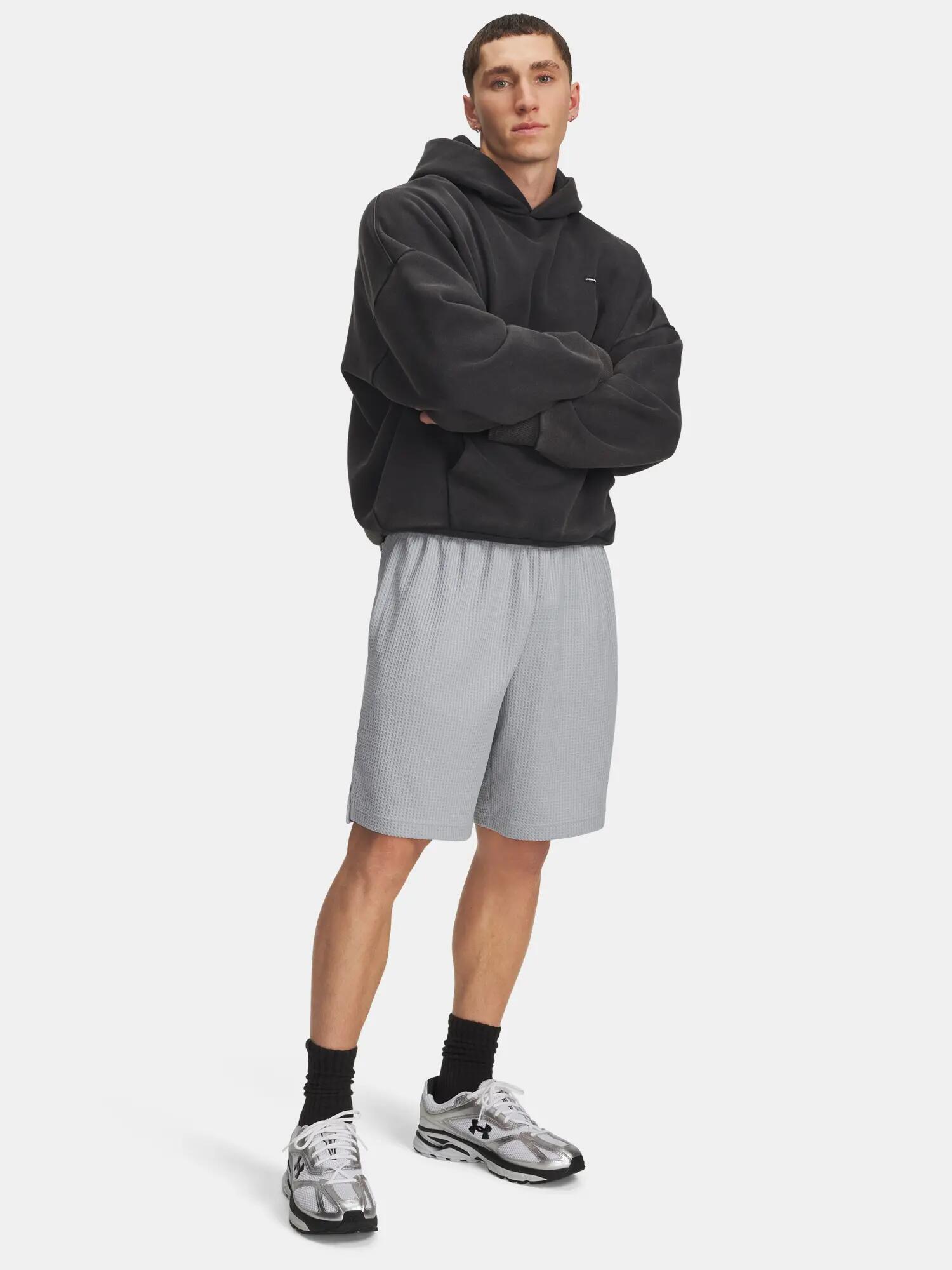Férfi Under Armour UA Rival Waffle Short-GRY rövidnadrág 4/4