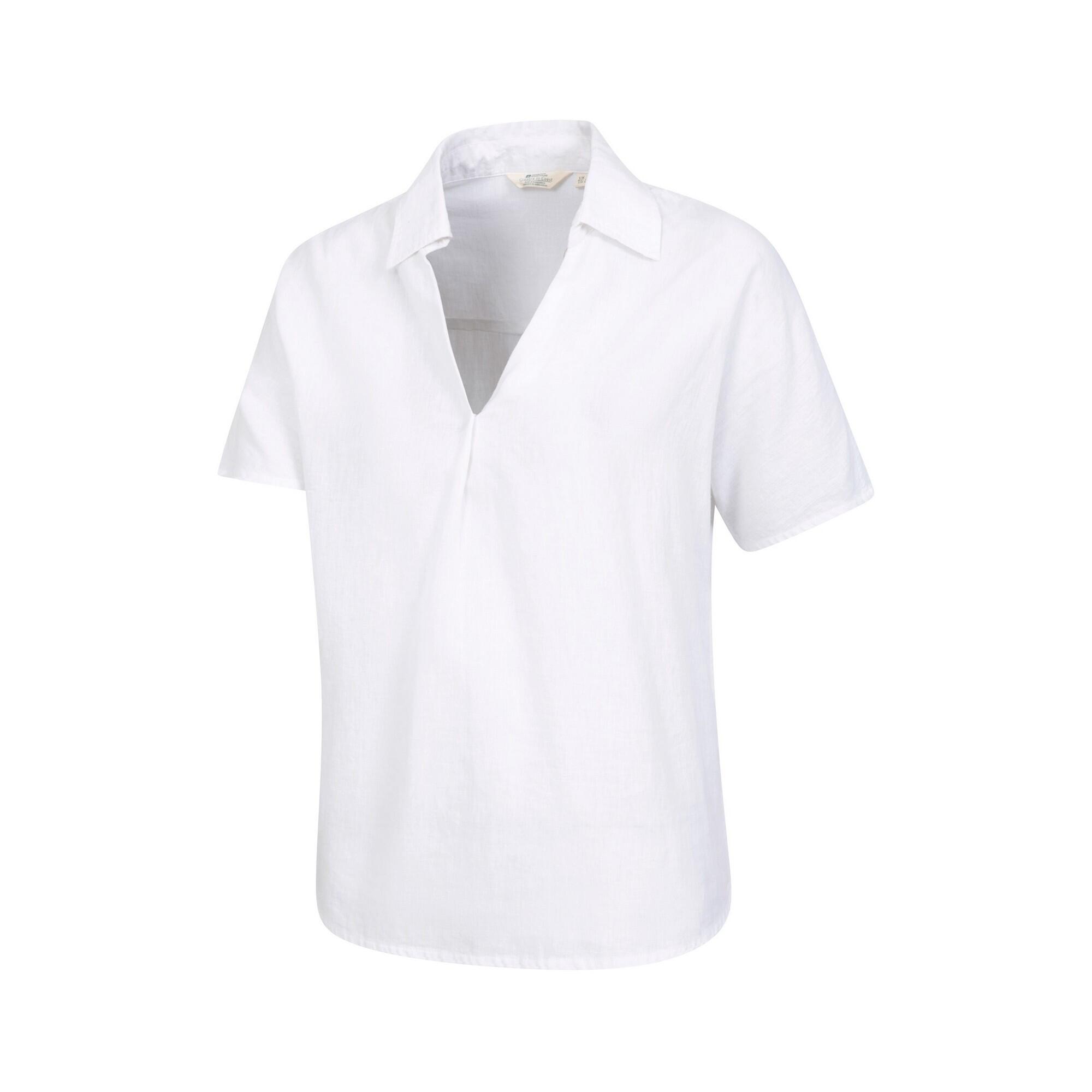 Camicia Maniche Corte Donna Mountain Warehouse Breeze II Bianco 3/4