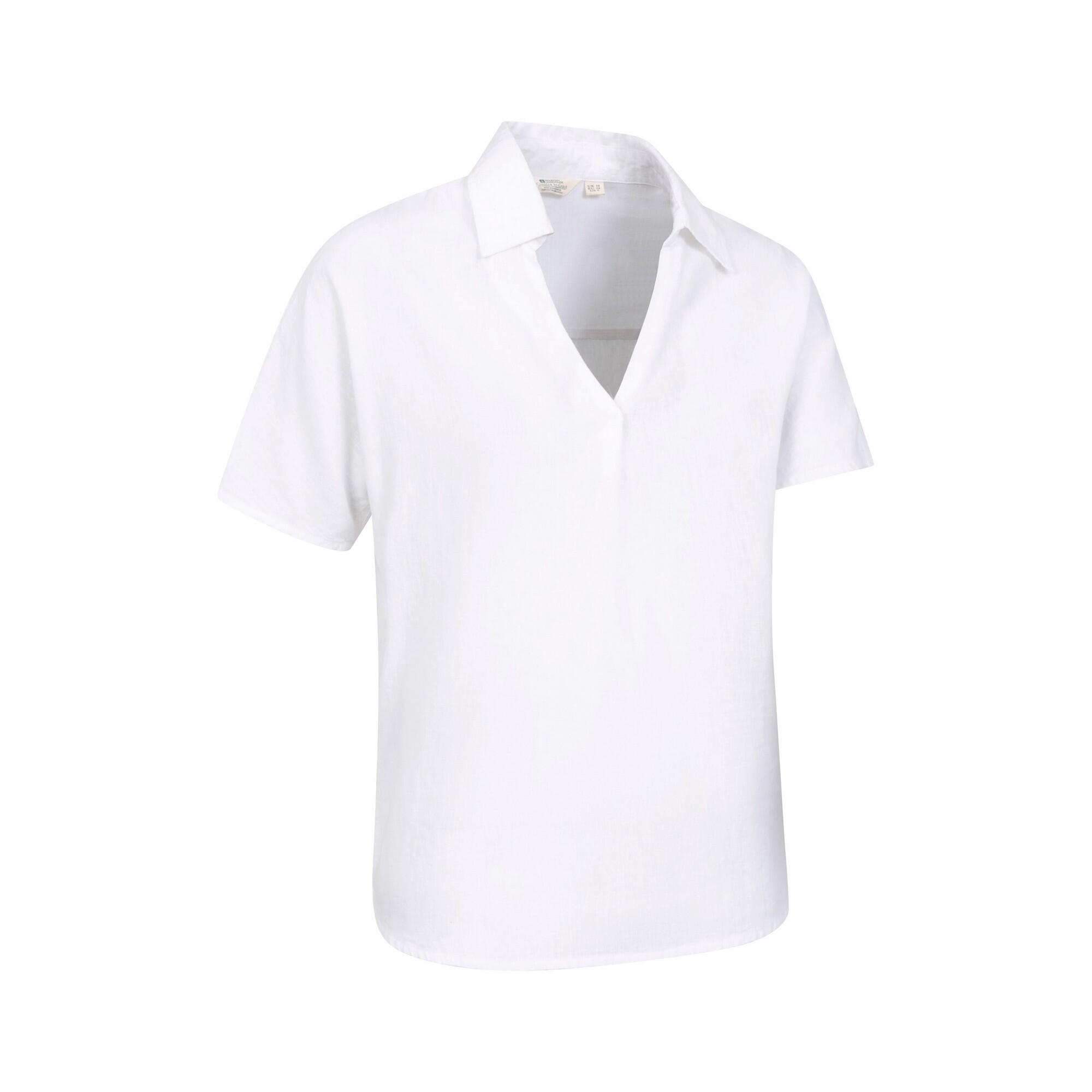 Camicia Maniche Corte Donna Mountain Warehouse Breeze II Bianco 4/4