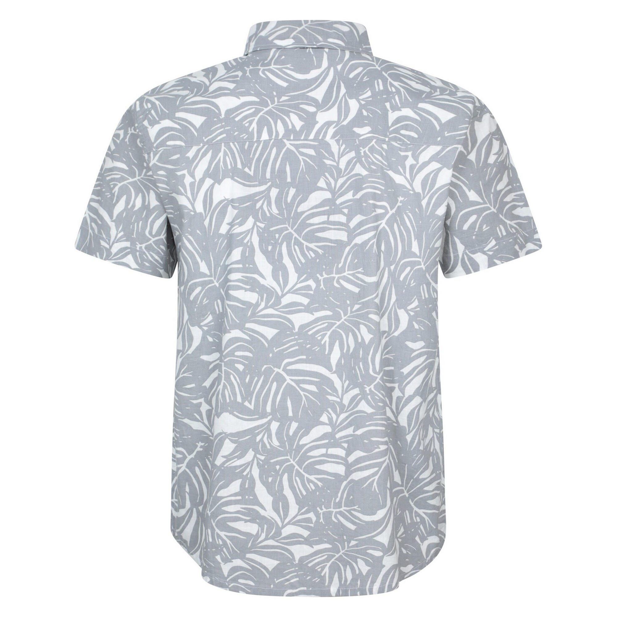Camicia Tropicale Maniche Corte Uomo Mountain Warehouse Grigio 2/4