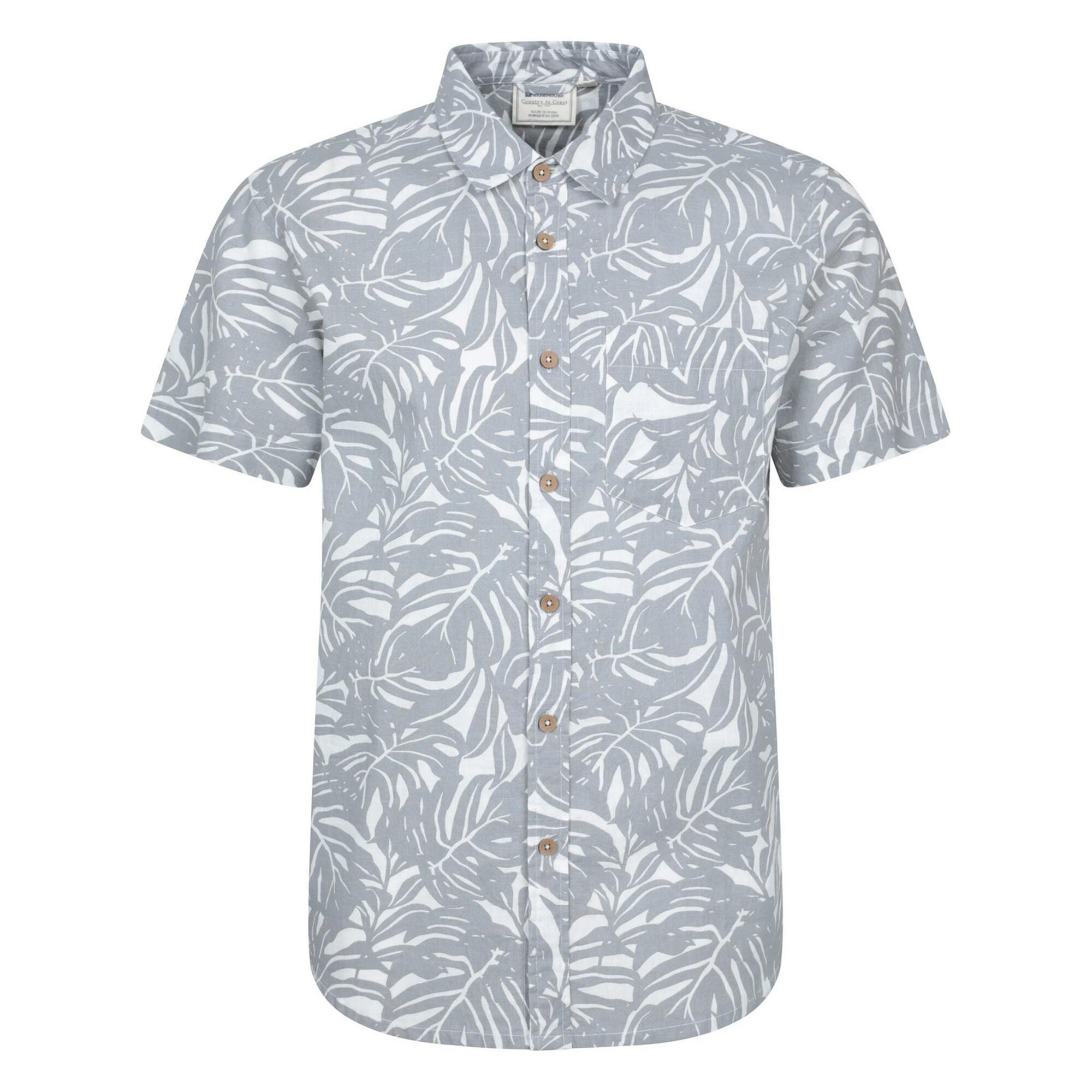 MOUNTAIN WAREHOUSE Camicia Tropicale Maniche Corte Uomo Mountain Warehouse Grigio