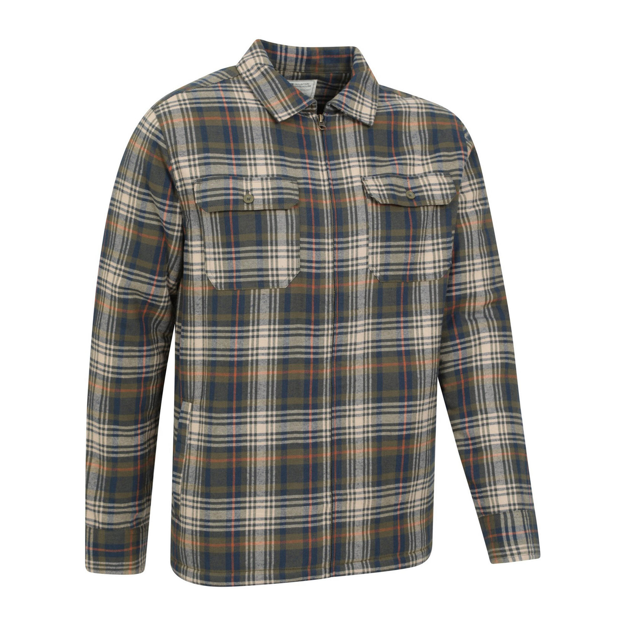 Camicia Foderata Uomo Mountain Warehouse Stream II Cachi Scuro 3/4