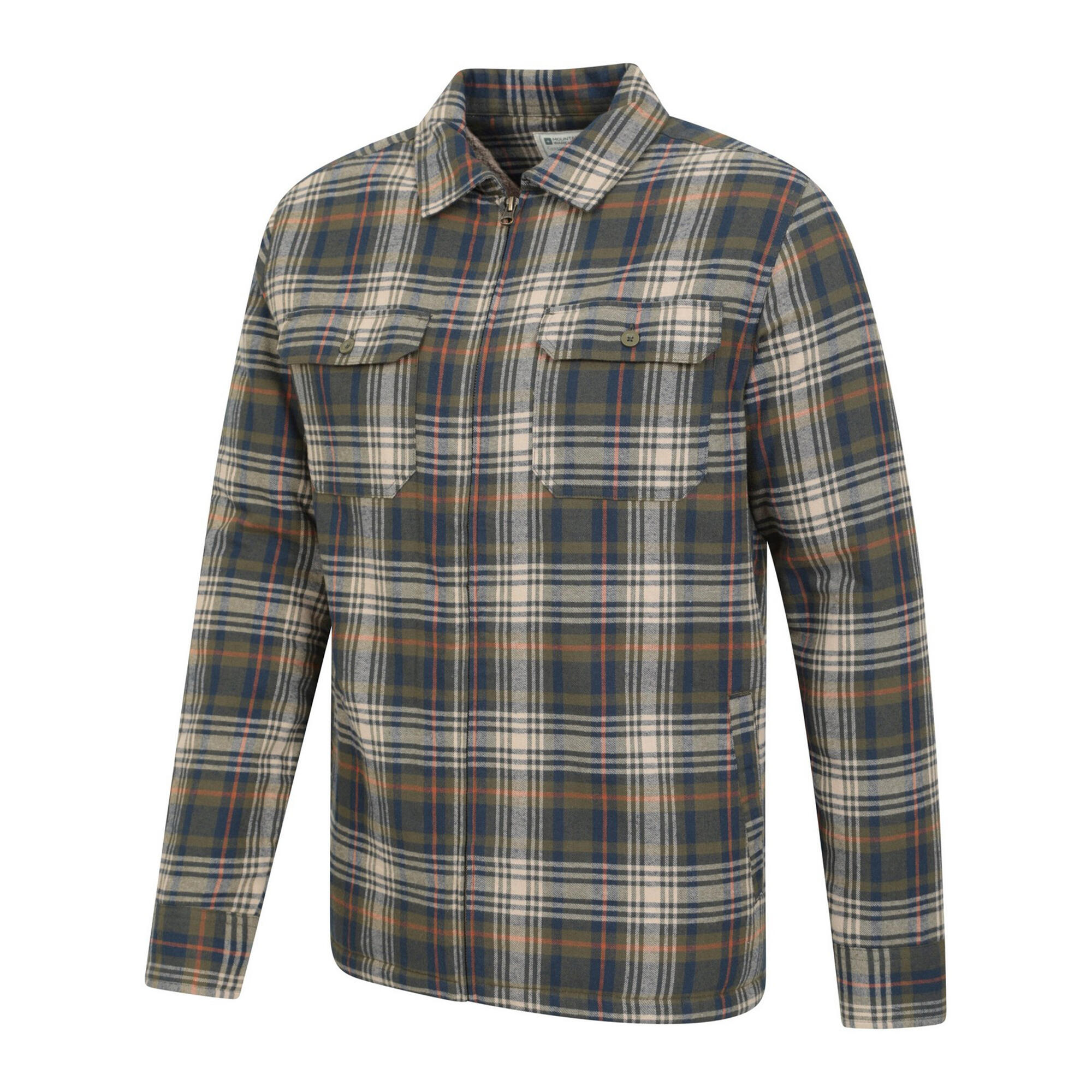 Camicia Foderata Uomo Mountain Warehouse Stream II Cachi Scuro 4/4