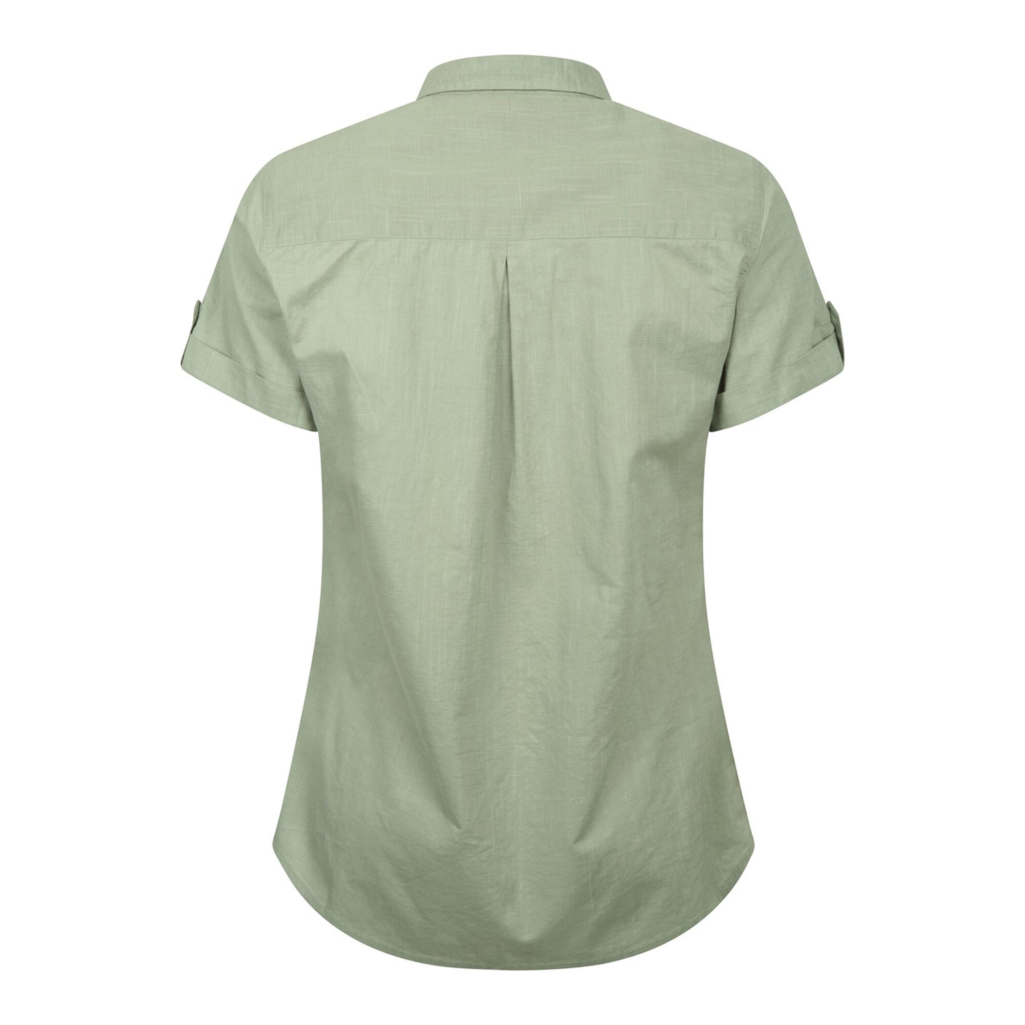 Womens/Ladies Coconut ShortSleeved Shirt (Light Khaki) 2/4