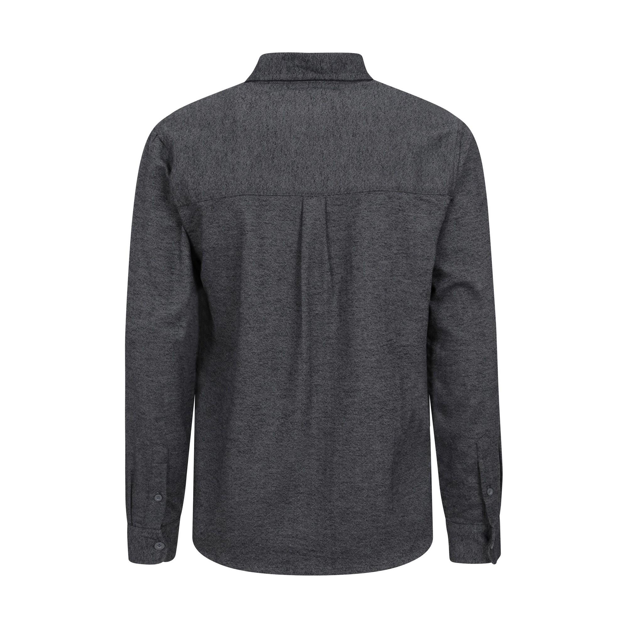Camicia Manica Lunga Uomo Mountain Warehouse Trace Grigio Scuro 2/4