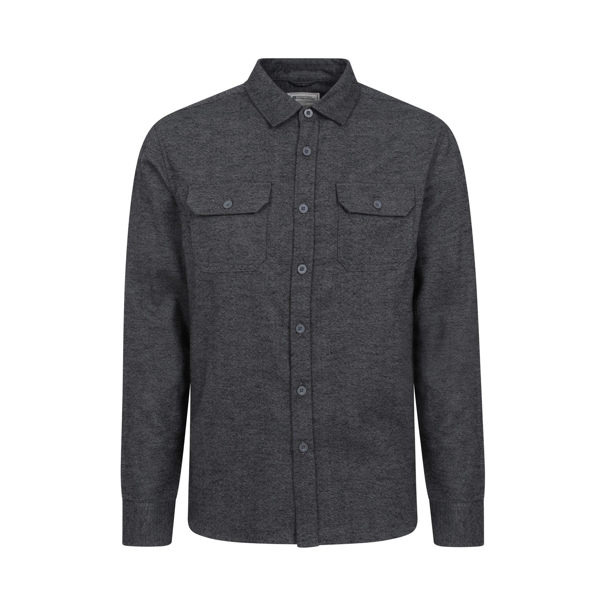 MOUNTAIN WAREHOUSE Camicia Manica Lunga Uomo Mountain Warehouse Trace Grigio Scuro