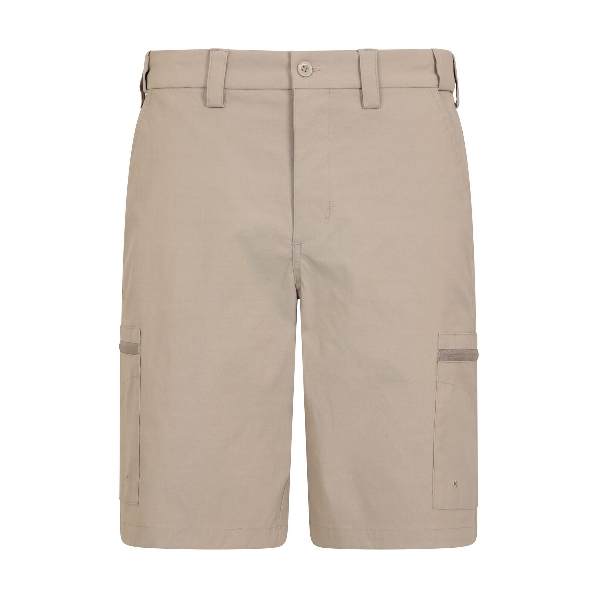 MOUNTAIN WAREHOUSE Mens Trek Cargo Shorts (Dark Beige)