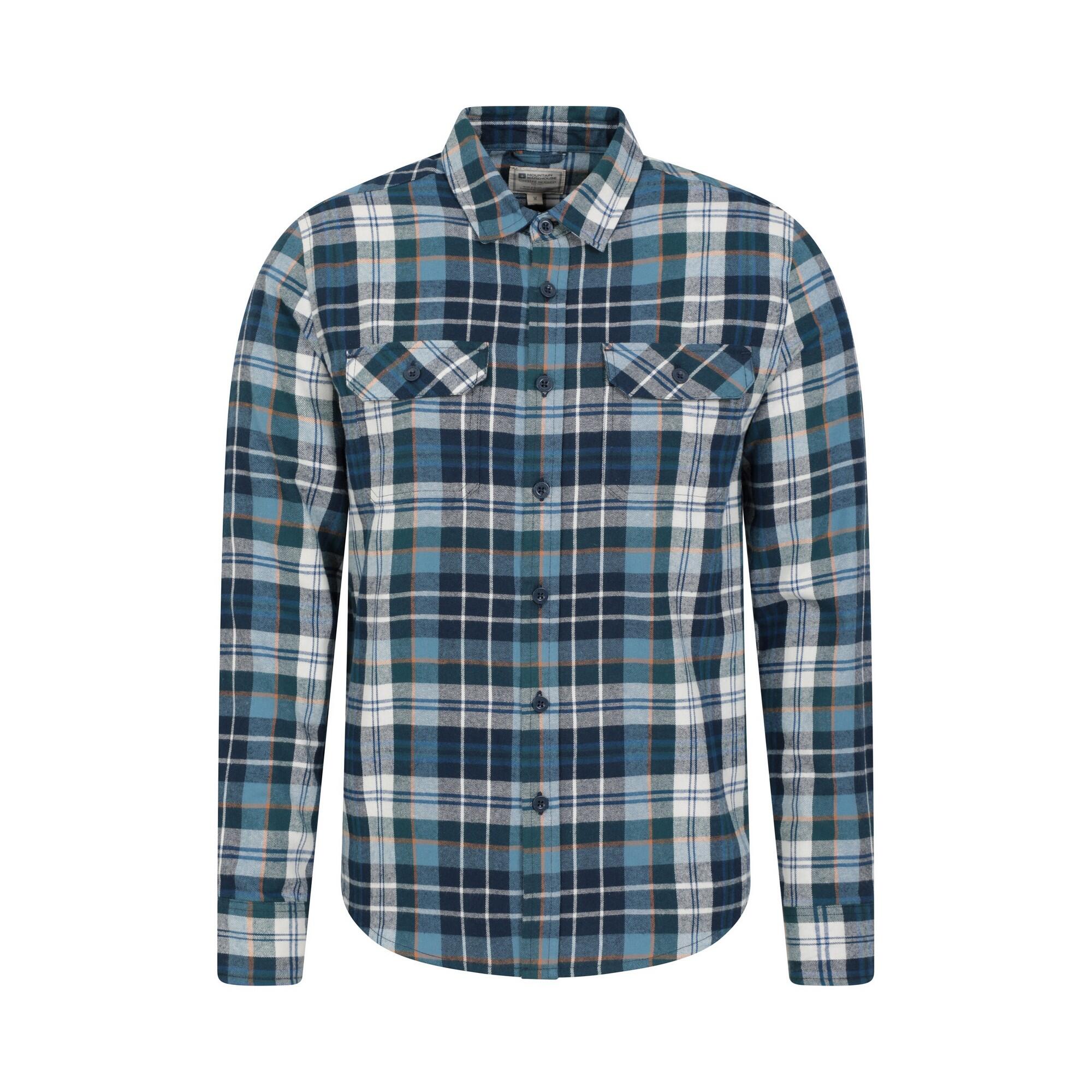 MOUNTAIN WAREHOUSE Camicia Manica Lunga Uomo Mountain Warehouse Trace Azzurro