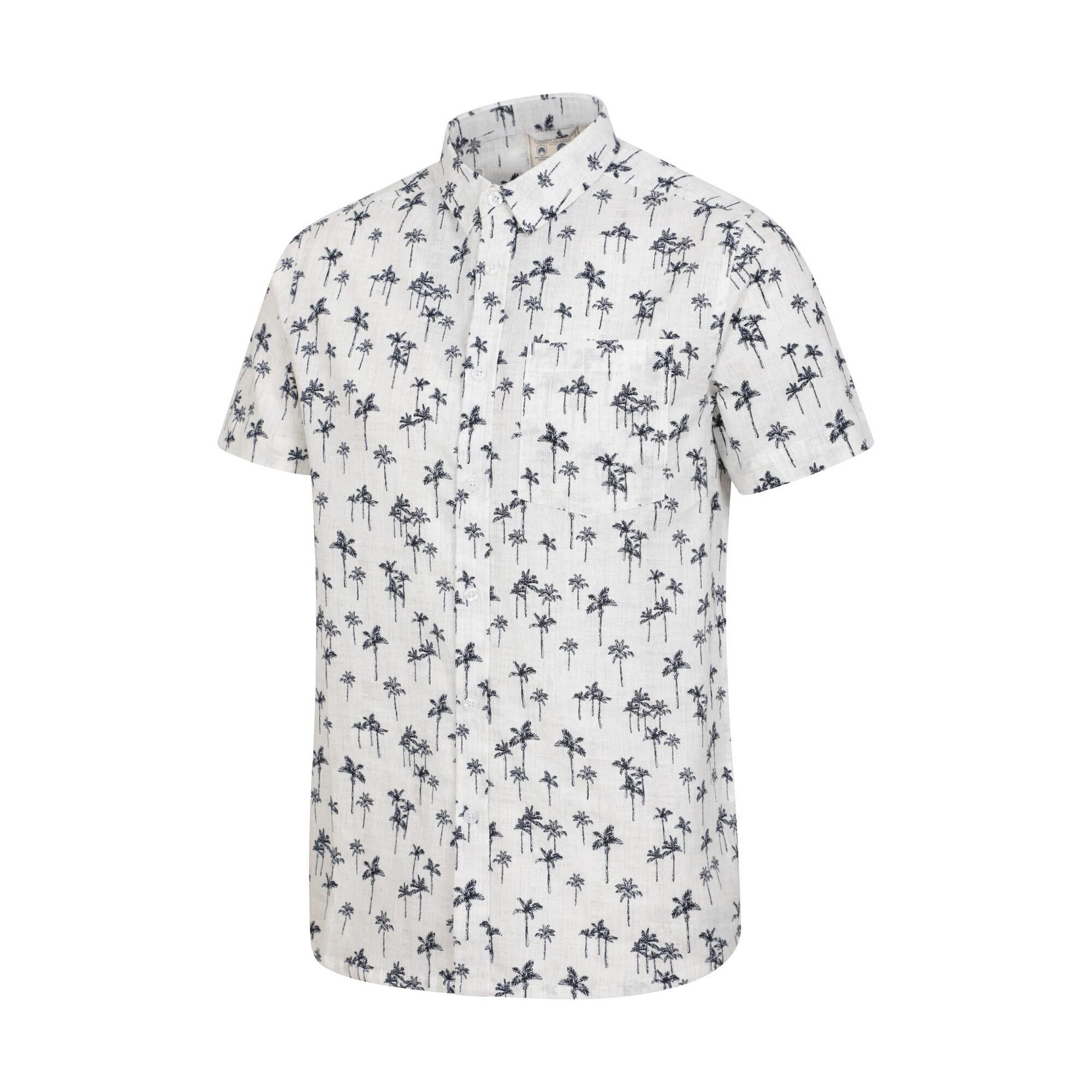 Camicia Palma Uomo Mountain Warehouse Preston Illustration Bianco Spento 3/4