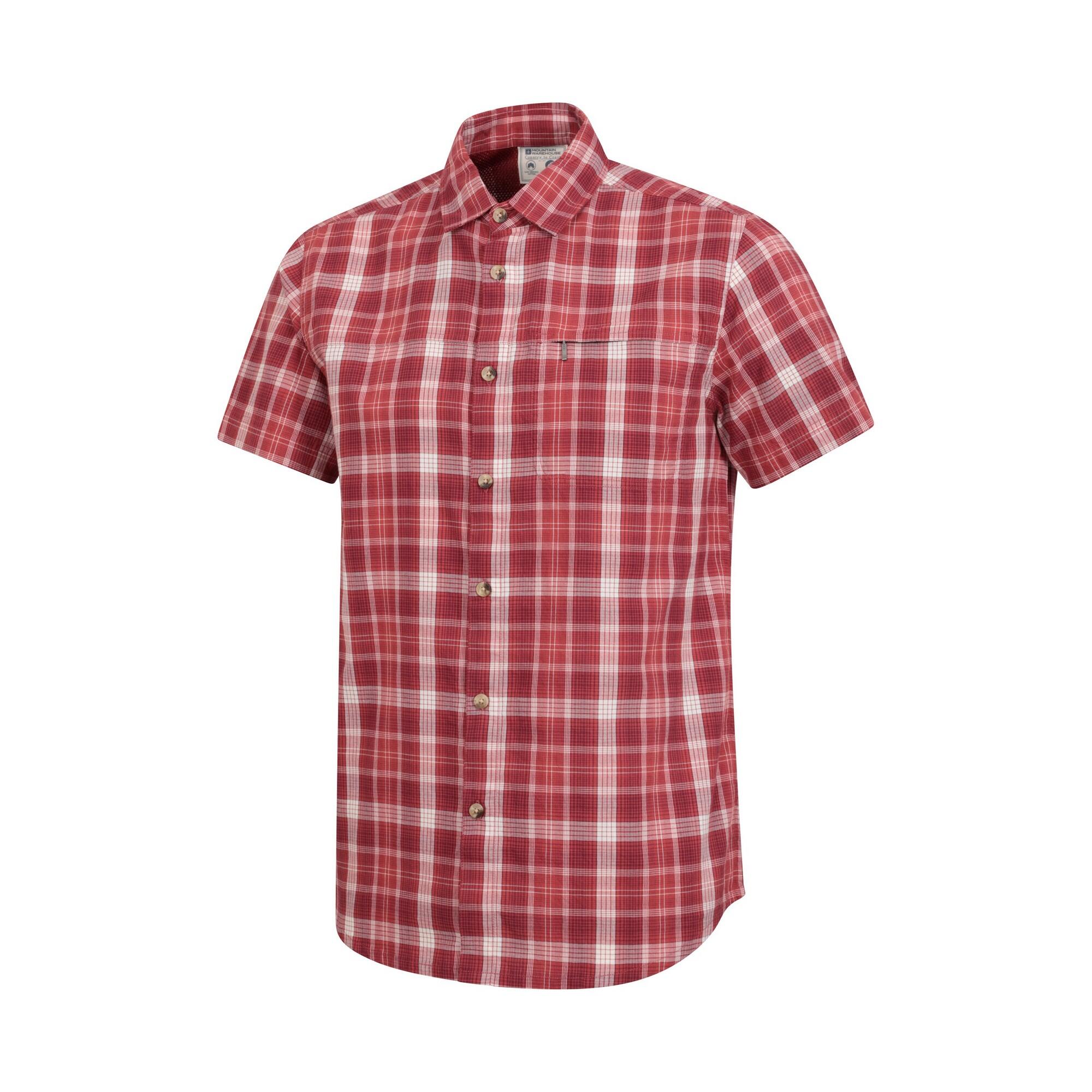 Camicia Uomo Mountain Warehouse Rosso 3/4