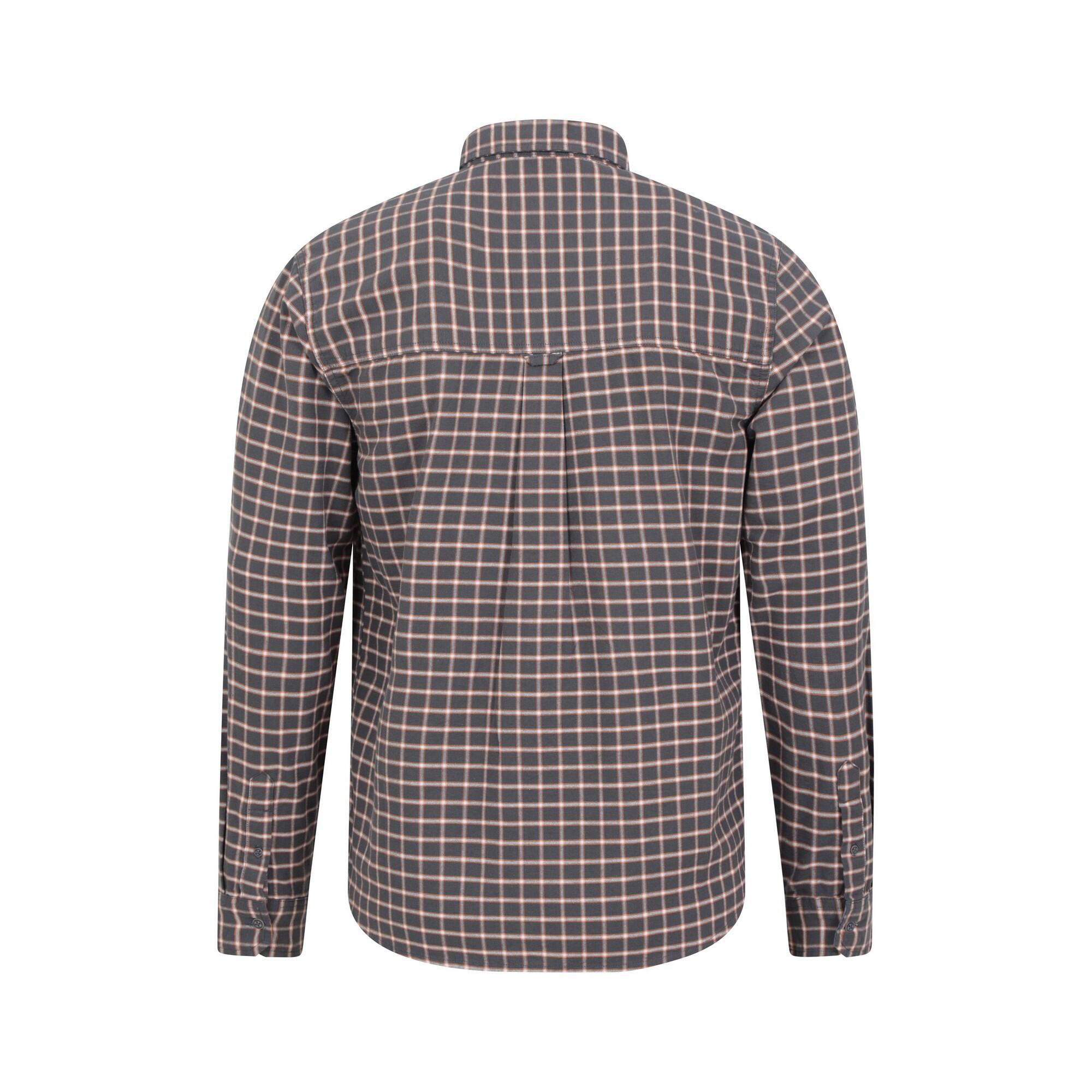 Camicia A Quadri Uomo Mountain Warehouse Driftwood Grigio Scuro 2/4