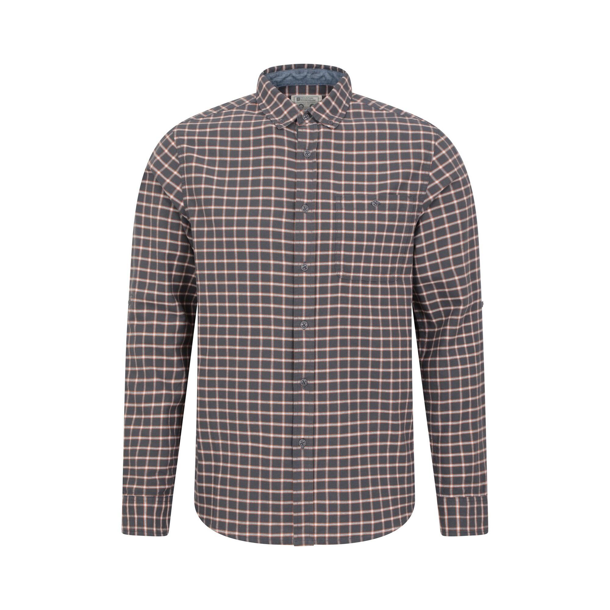 MOUNTAIN WAREHOUSE Camicia A Quadri Uomo Mountain Warehouse Driftwood Grigio Scuro