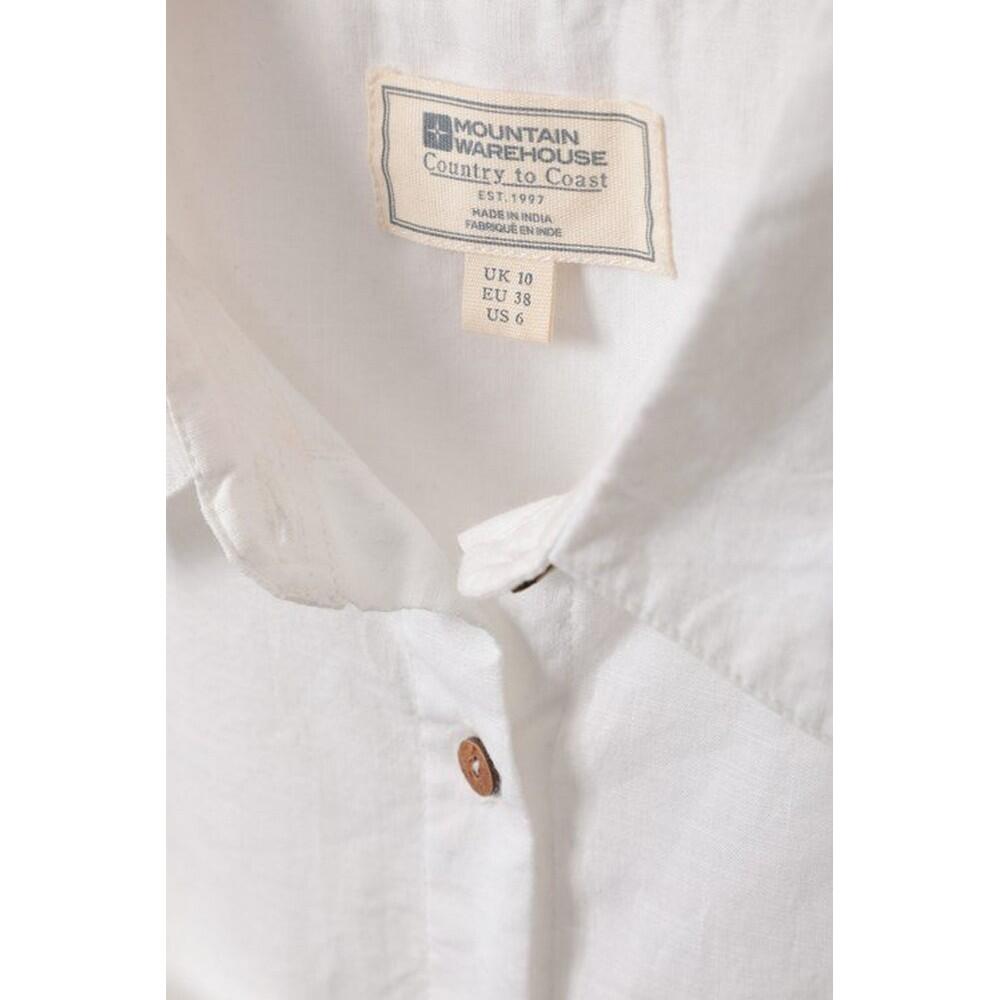 Camicia Maniche Corte Donna Mountain Warehouse Coconut Bianco 4/5